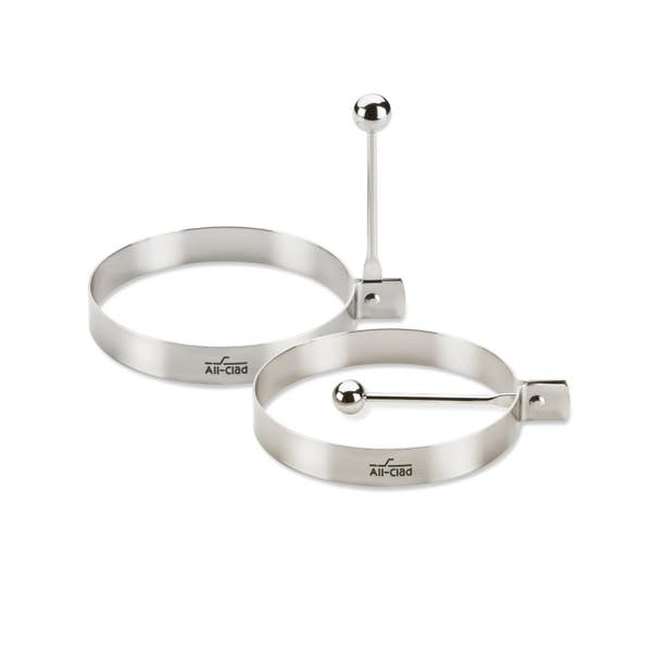 all clad Outdoor Accessories Stainless Steel 4 inch Egg Ring Set 2 Piece