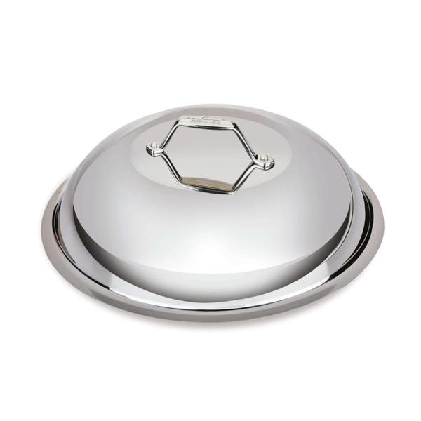All Clad Outdoor Accessories Stainless Steel Domed Melting Lid 12.5 Inch