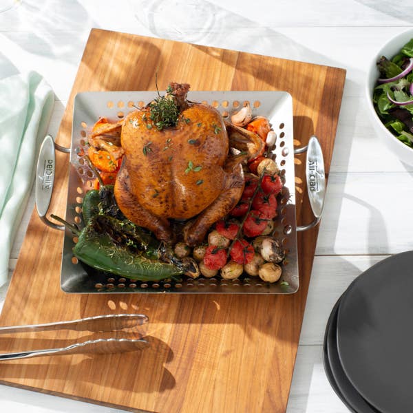 All Clad Outdoor Stainless Steel Square Basket 11 Inch