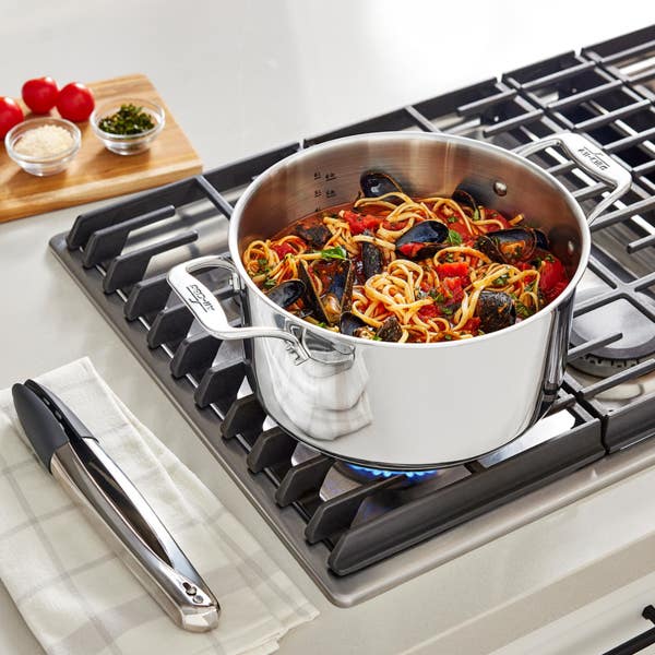 All Clad Simply Strain Stainless Steel Multipot With Insert 8 Quart