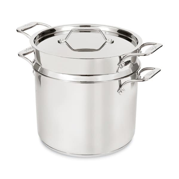 all clad Simply Strain; Stainless Steel Multipot with Insert; 12 Quart