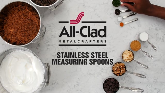 All Clad Stainless Steel 4 Piece Measuring Spoon Set