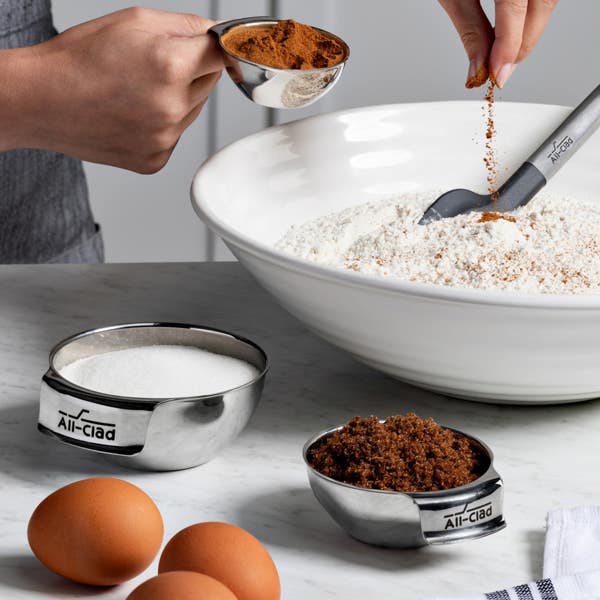 All Clad Stainless Steel Mini Measuring Bowl Set; 3 Piece