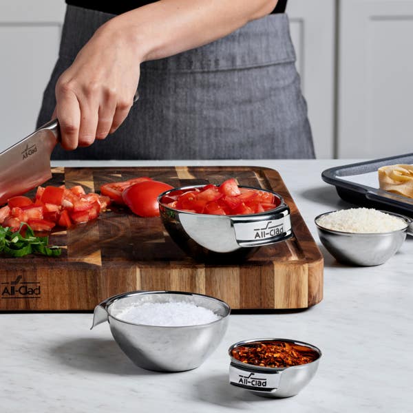 All Clad Stainless Steel Mini Measuring Bowl Set; 4 Piece