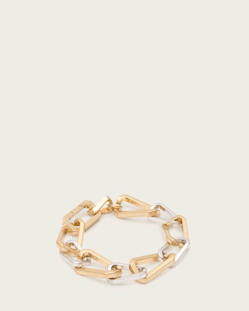 all saints Ada Chunky Link Bracelet Gold Mix