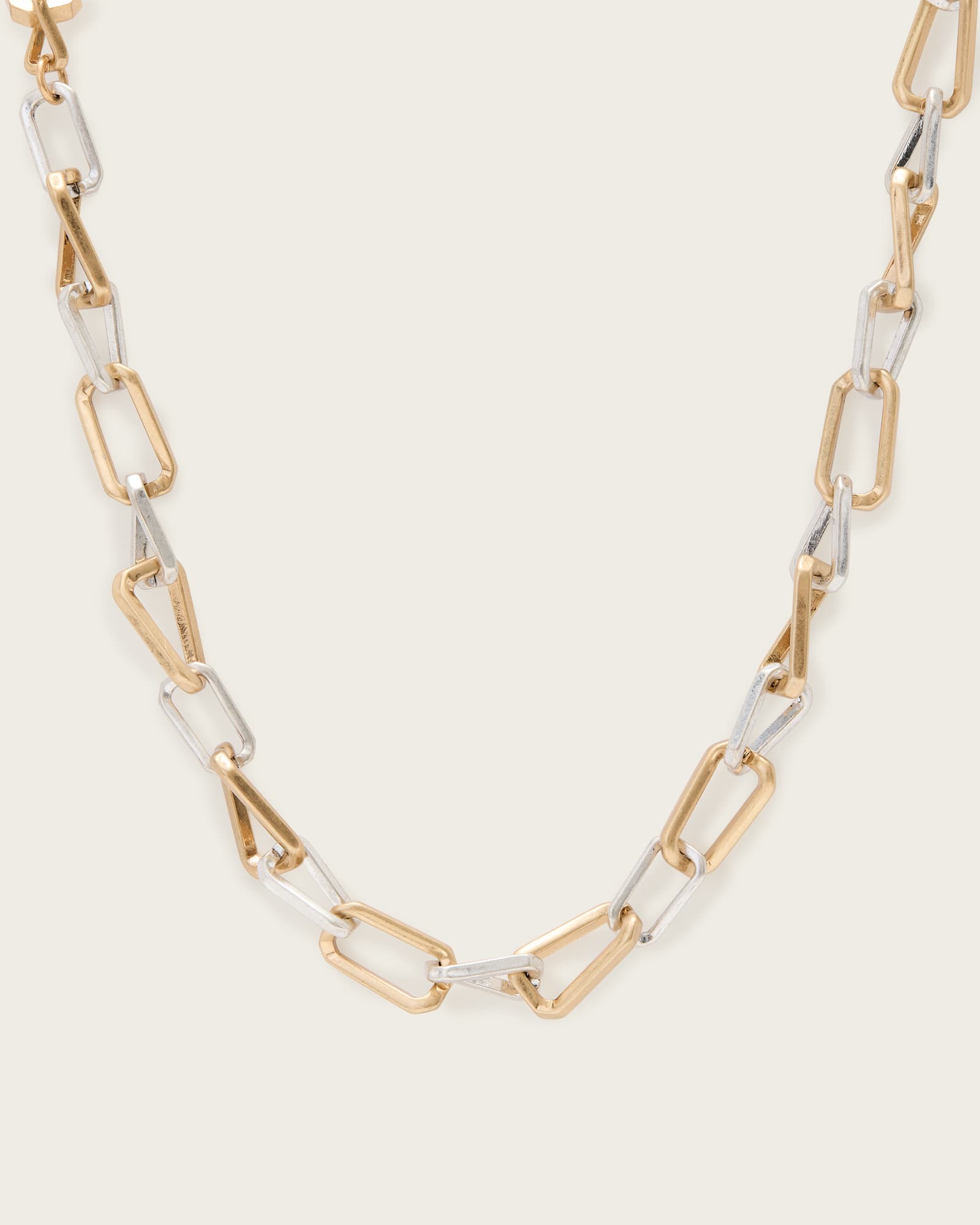 All Saints Ada Chunky Link Necklace Gold Mix