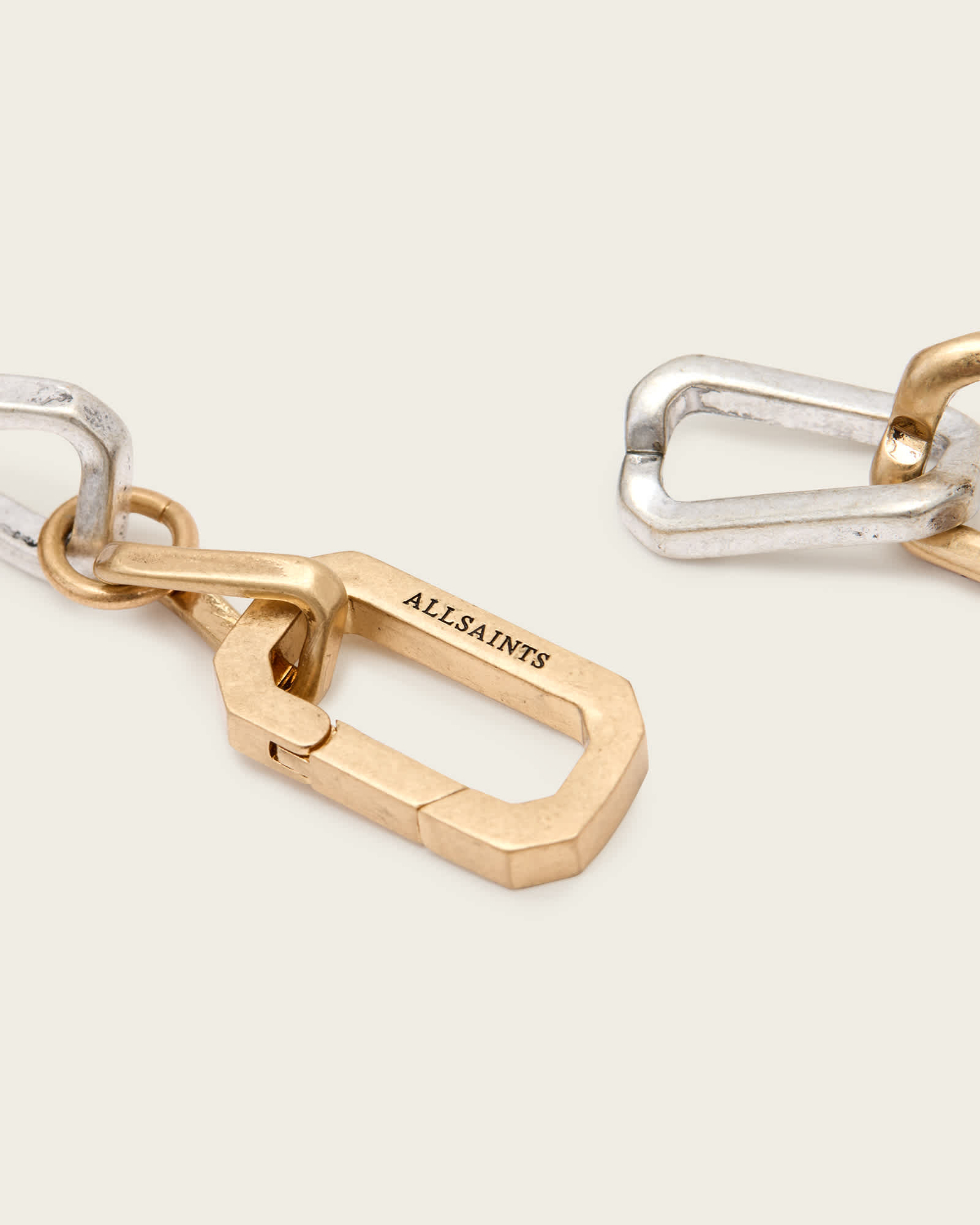 All Saints Ada Chunky Link Necklace Gold Mix