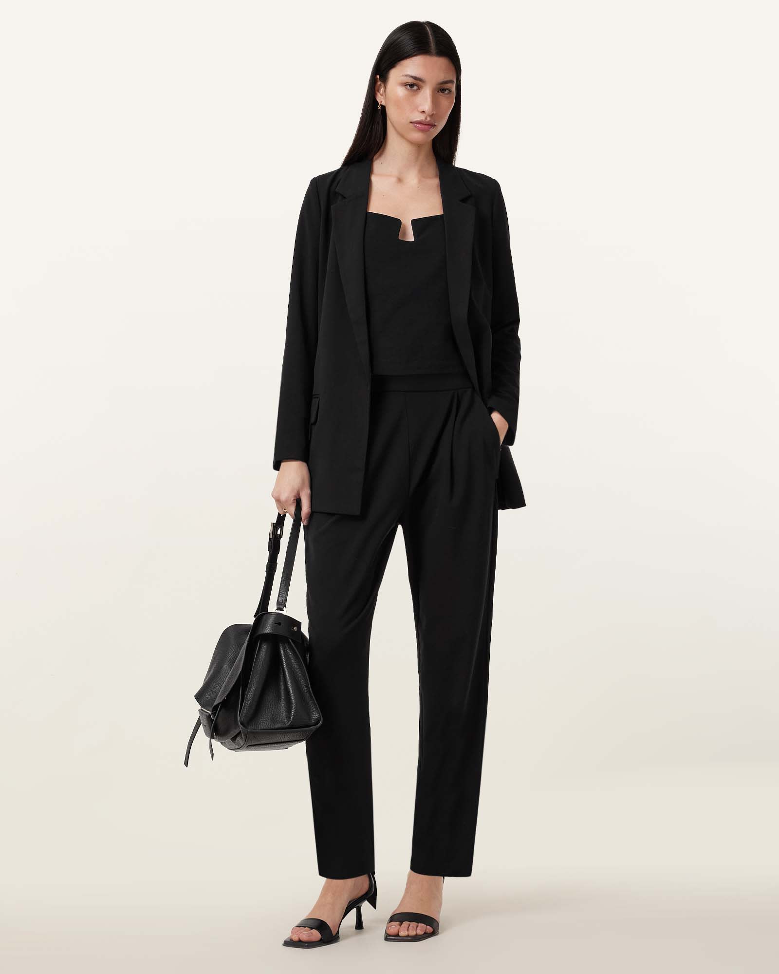 All Saints Aleida Lightweight Tri Pants Black