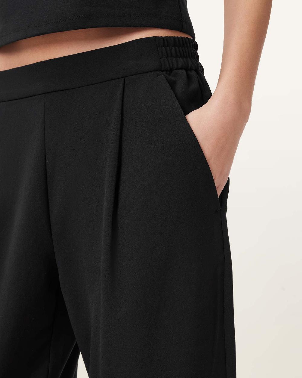 All Saints Aleida Lightweight Tri Pants Black