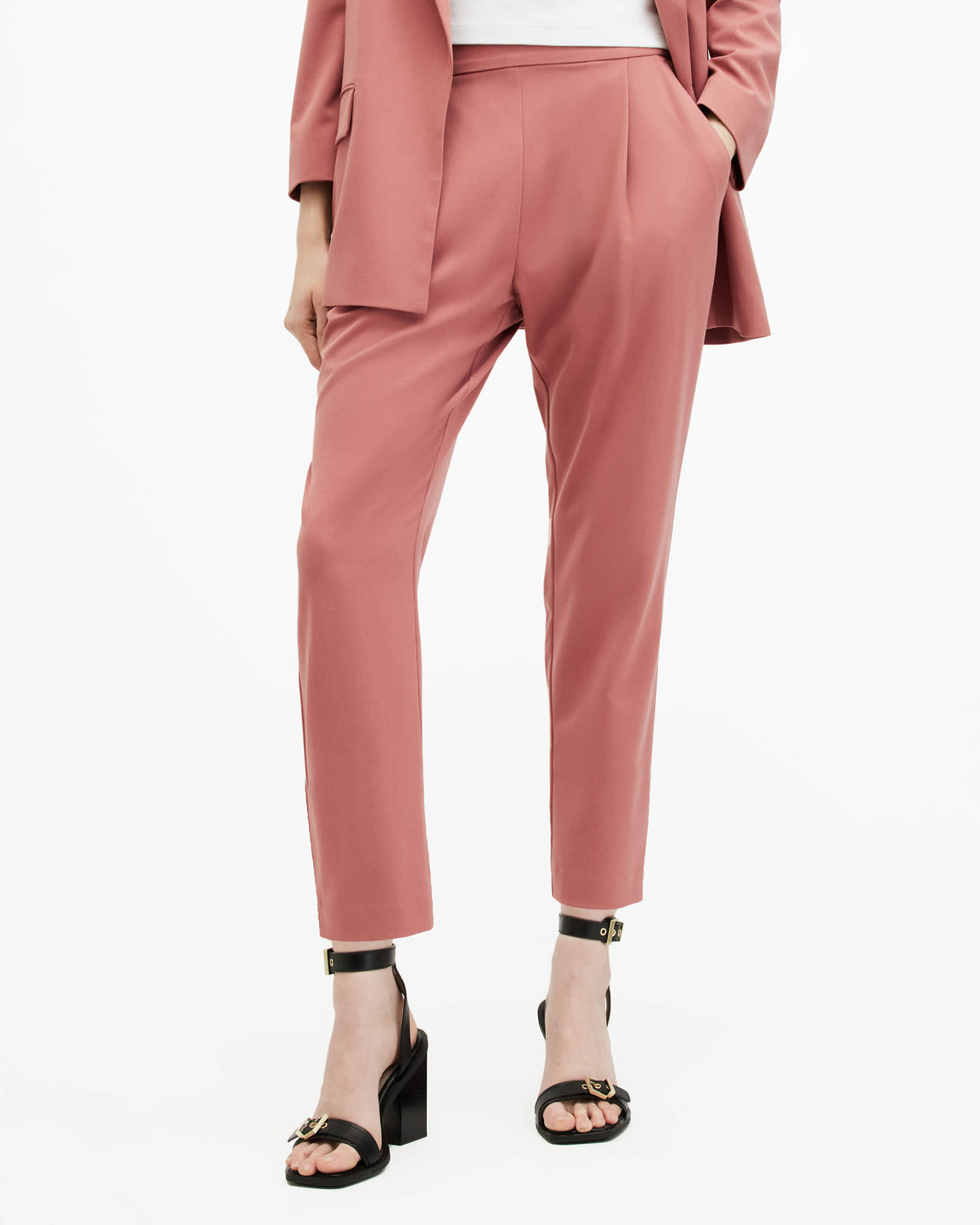 All Saints Aleida Lightweight Tri Pants Rich Pink
