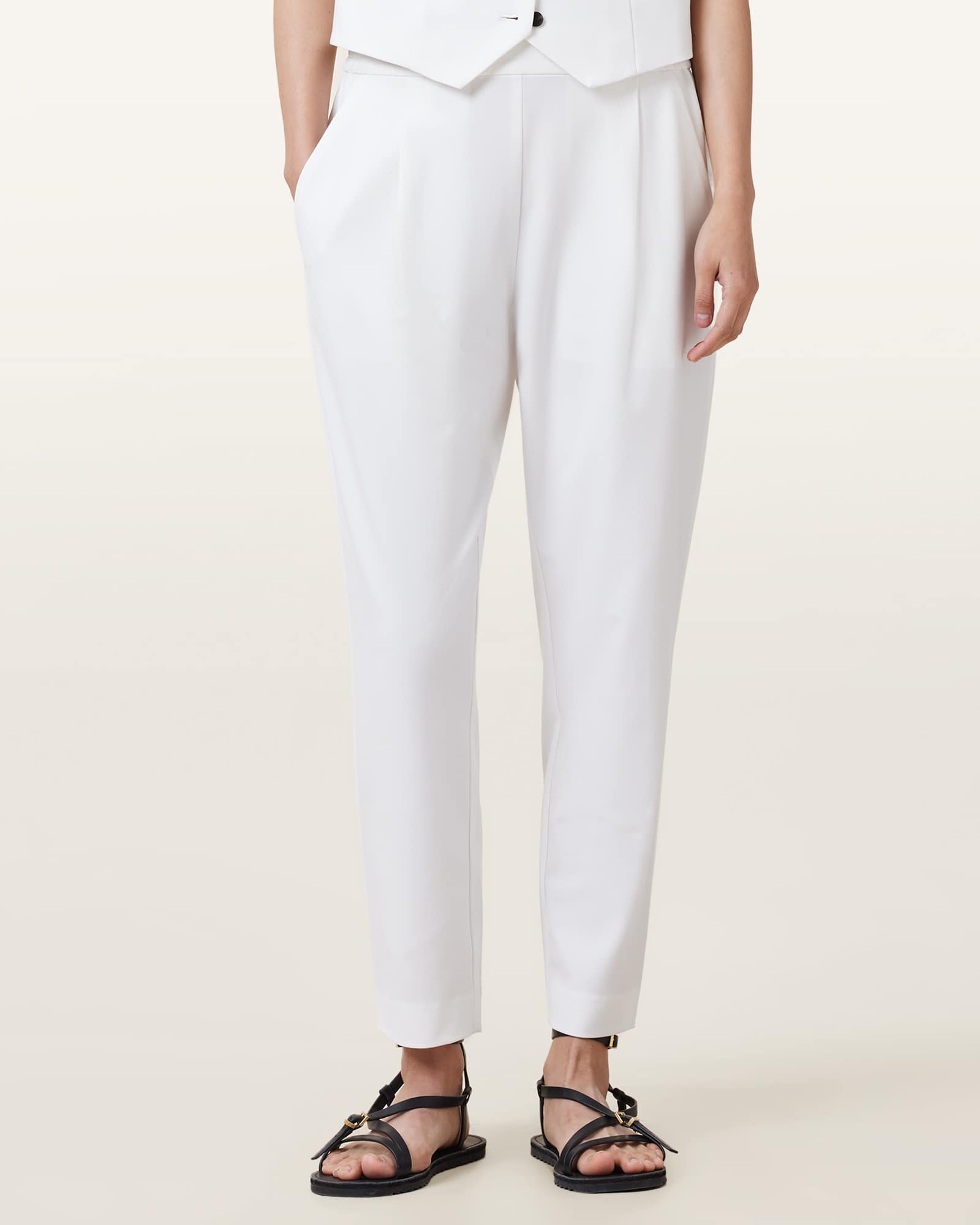 All Saints Aleida Lightweight Tri Pants White