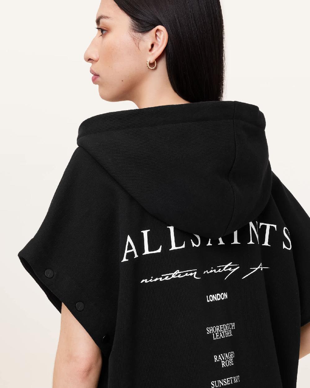 All Saints Aroma Amphia Hoodie Black
