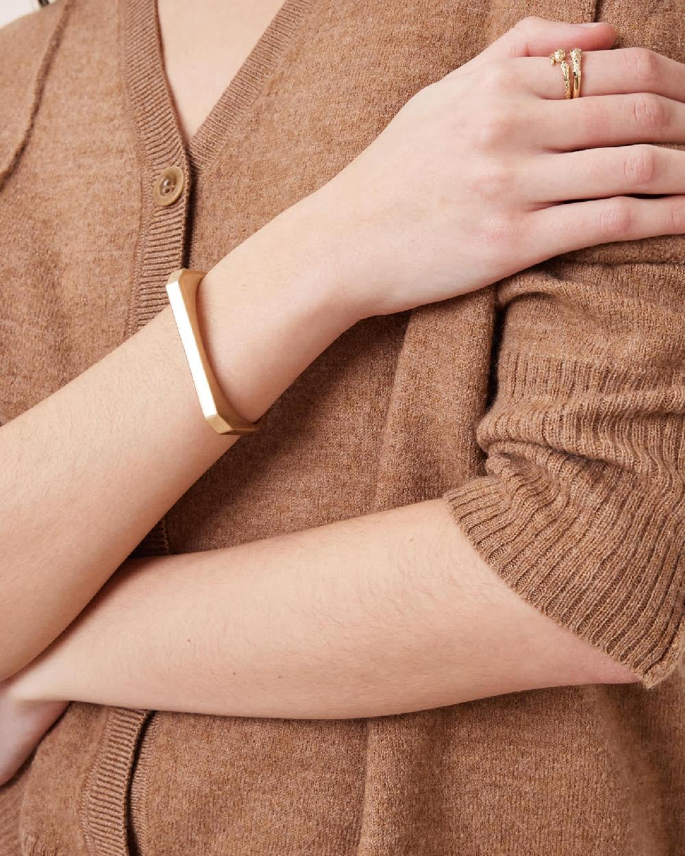 All Saints Arya Cuff Bracelet Gold
