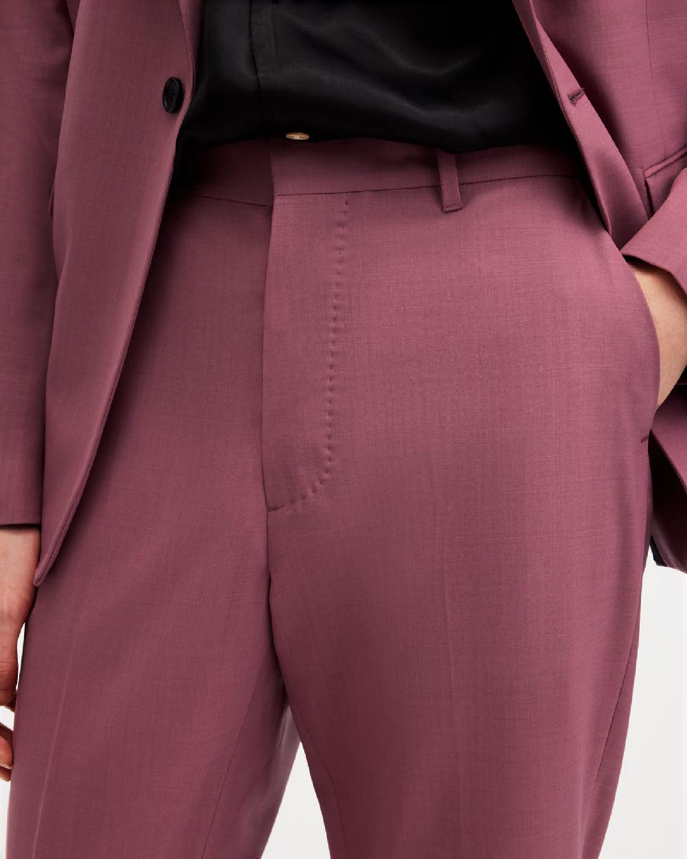 All Saints Aura Skinny Fit Stretch Pants Pink