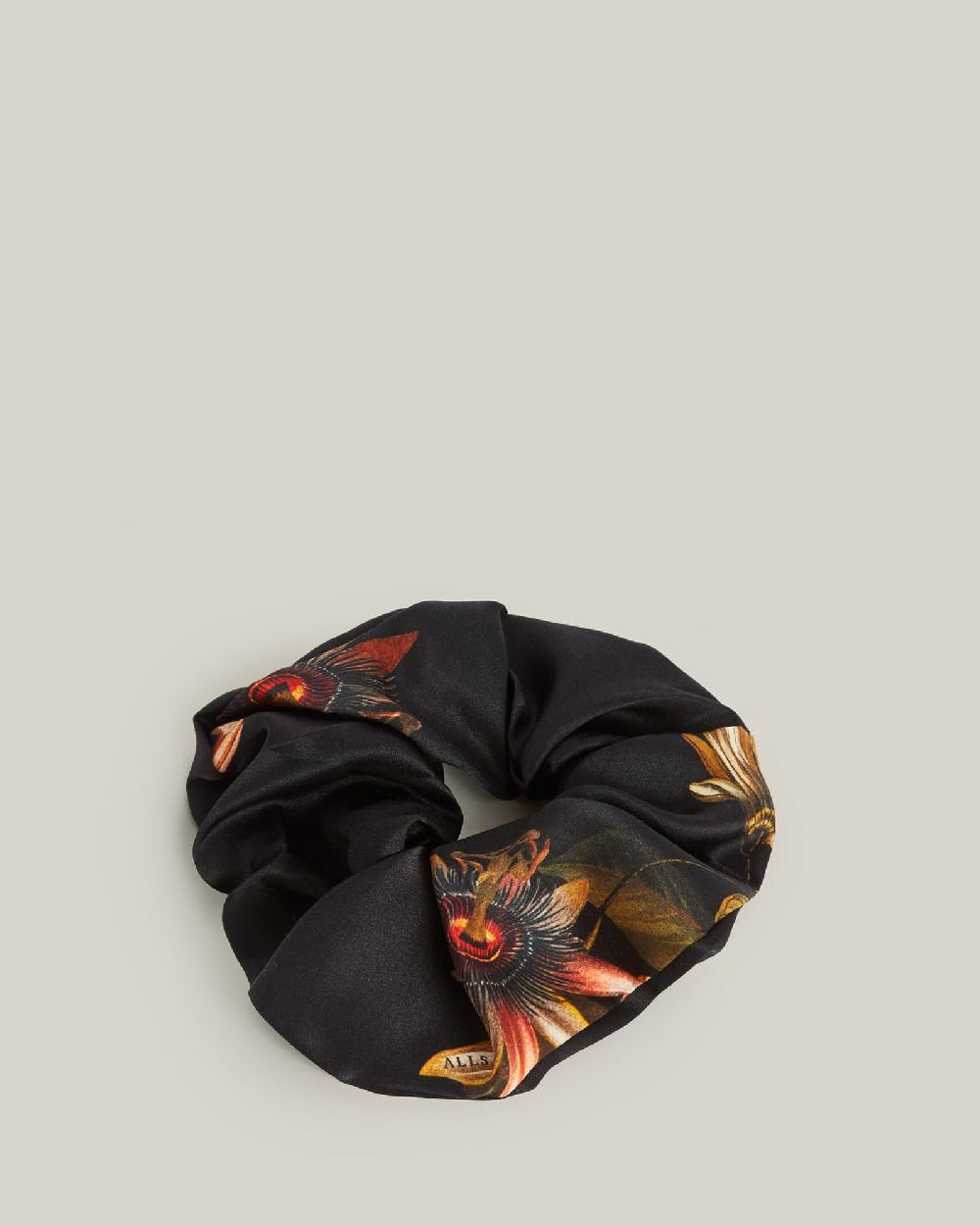 All Saints Avifauna Oversized Scrunchie Black
