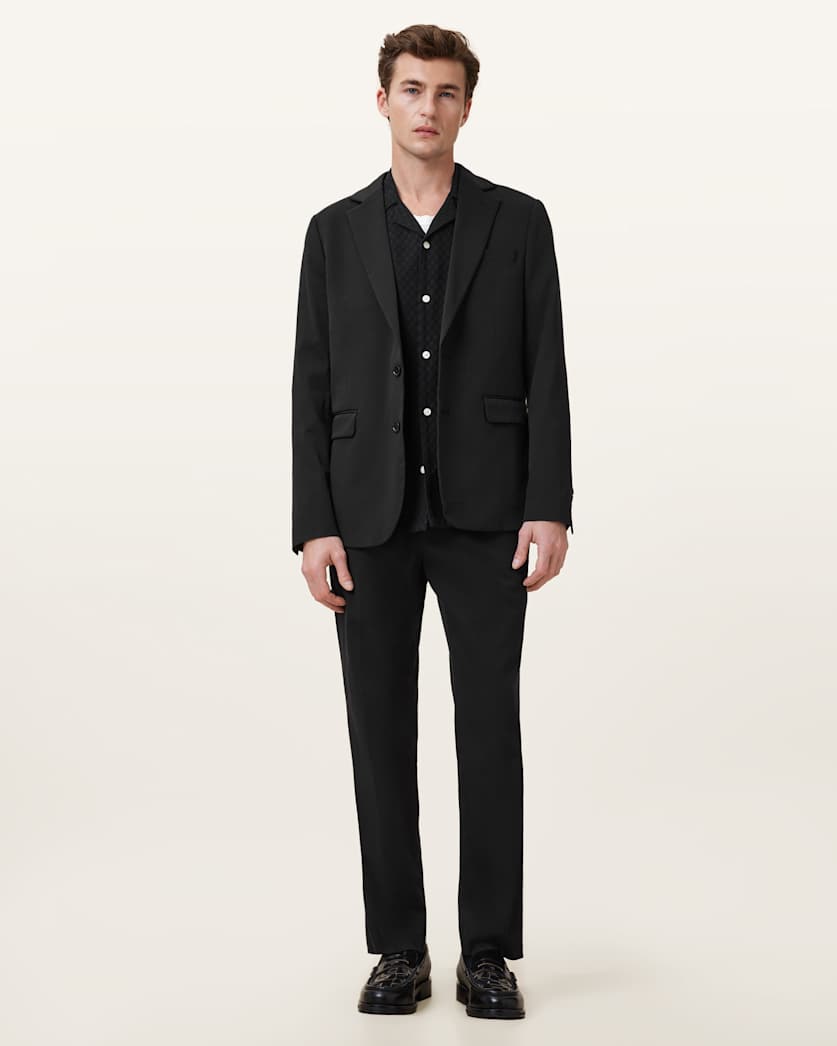 all saints Bay Tailored Trousers Black