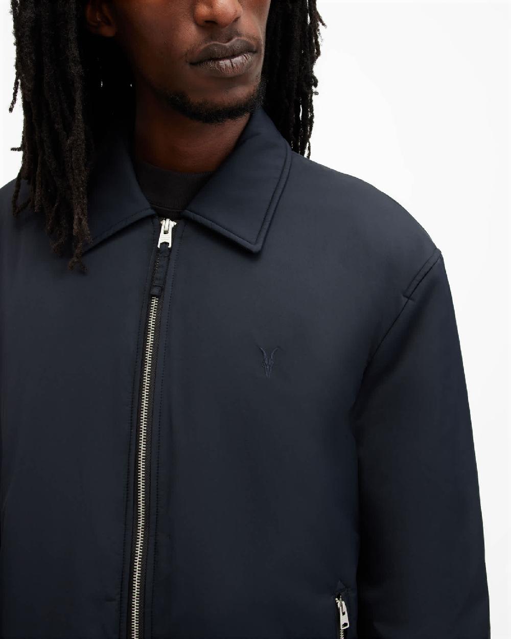 All Saints Beatty Ramskull Jacket Nite Blue