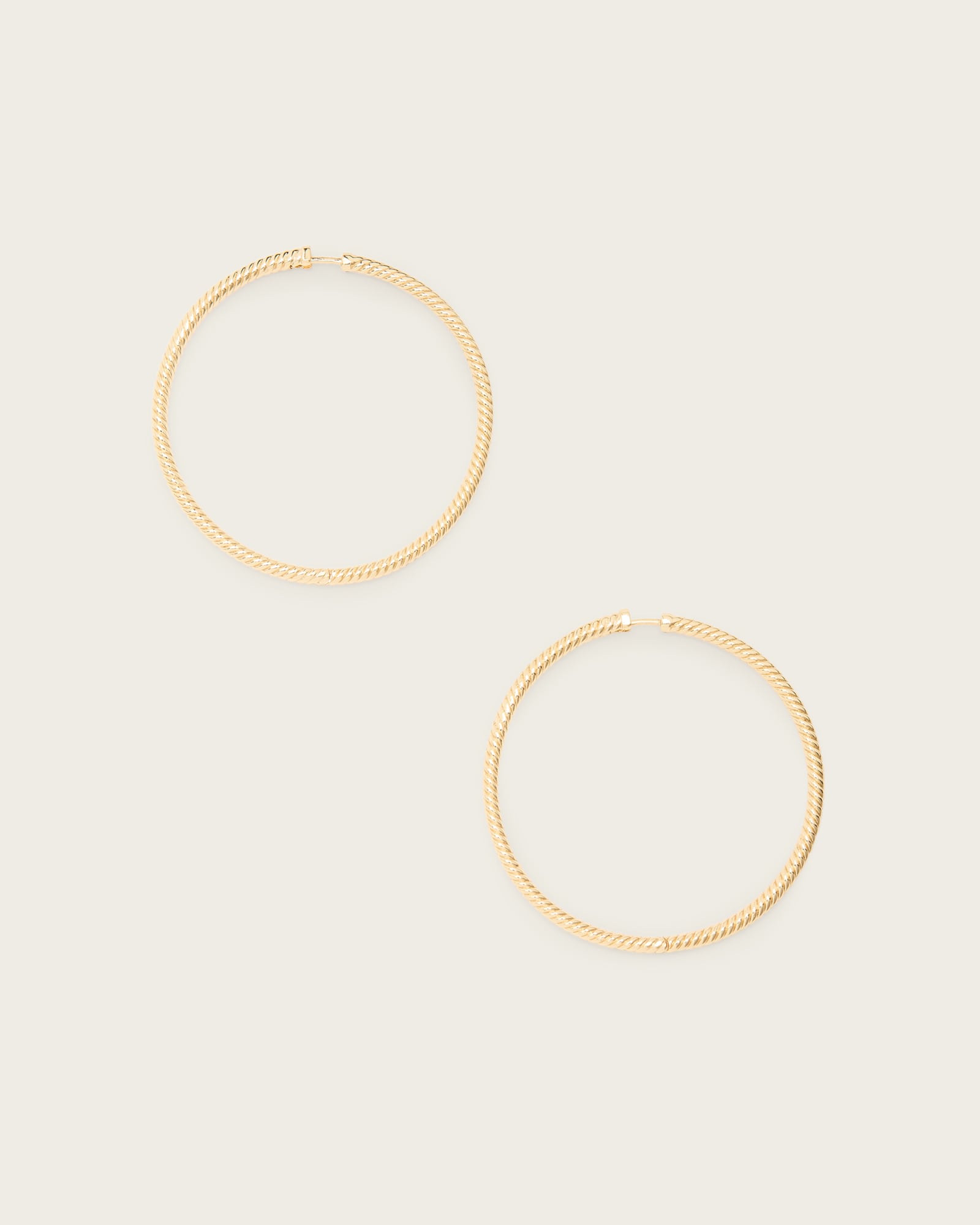 All Saints Beck Large Hoop Earrings Gold