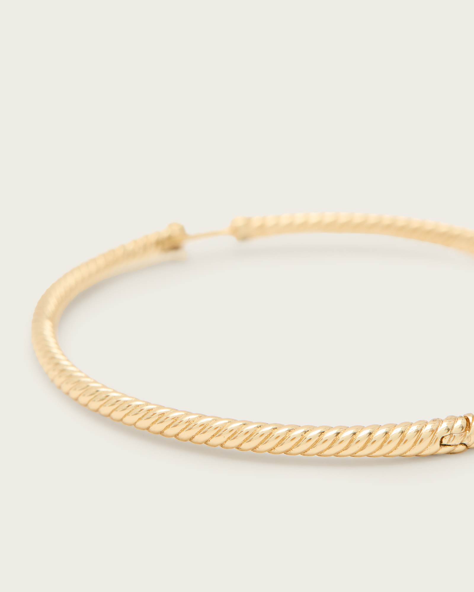 All Saints Beck Large Hoop Earrings Gold