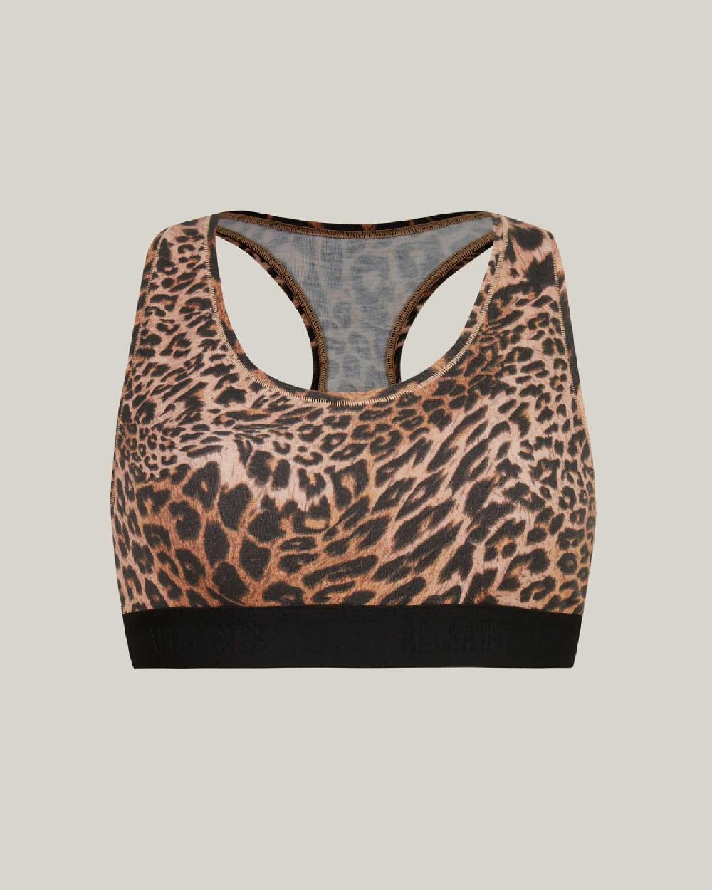 All Saints Betha Kiku Bralet Fur Brown