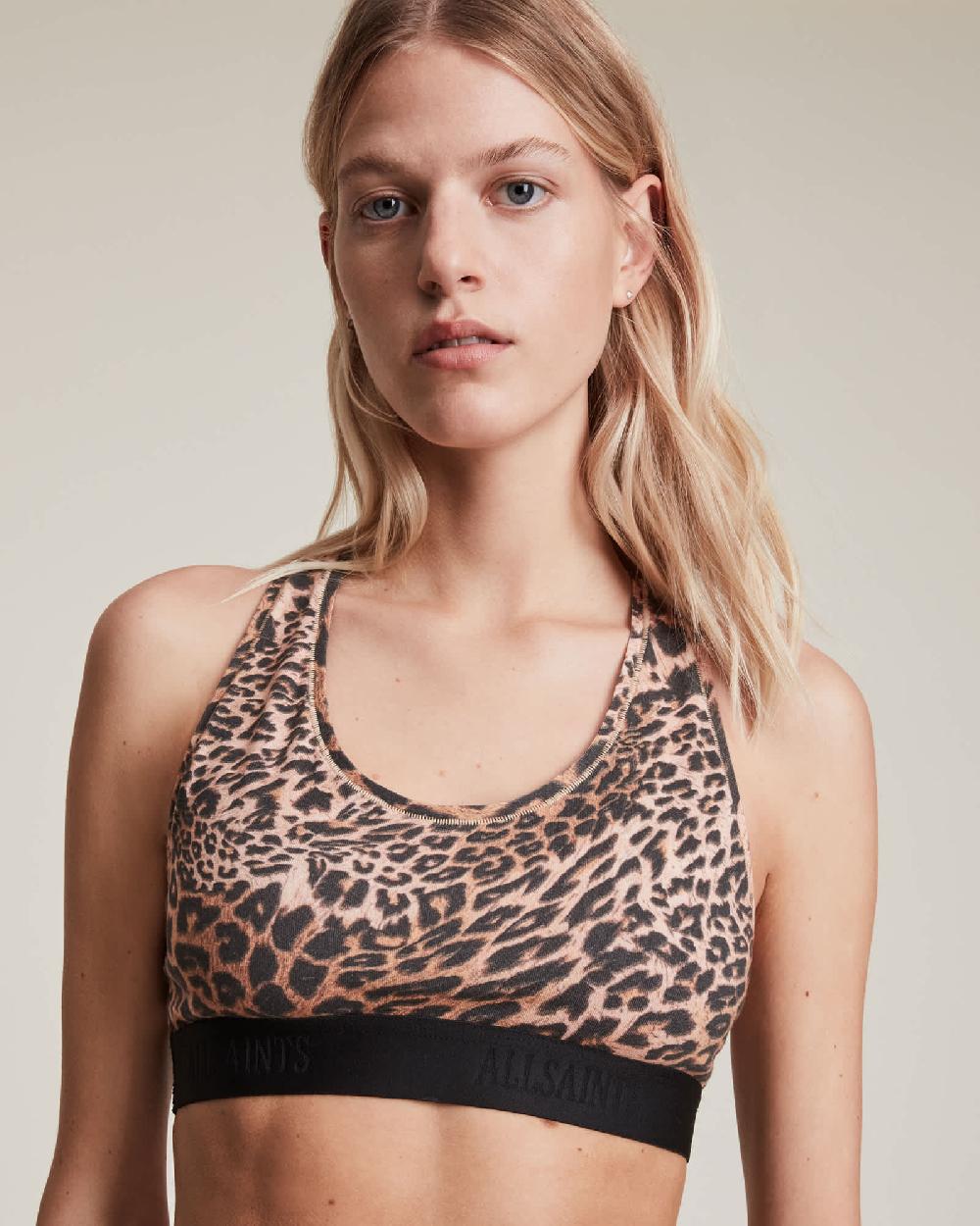 All Saints Betha Kiku Bralet Fur Brown