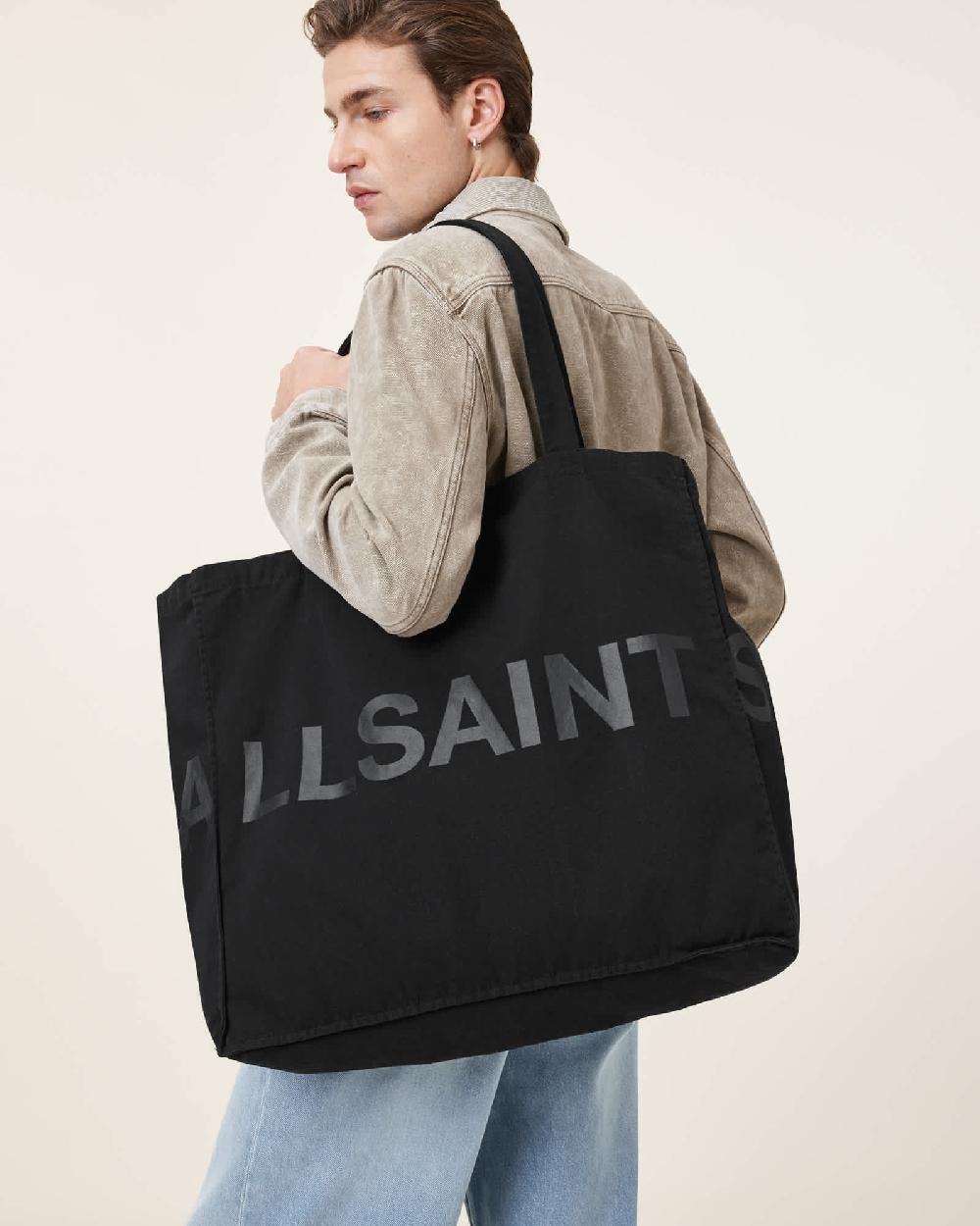 All Saints Biggy Large Tote Bag Black