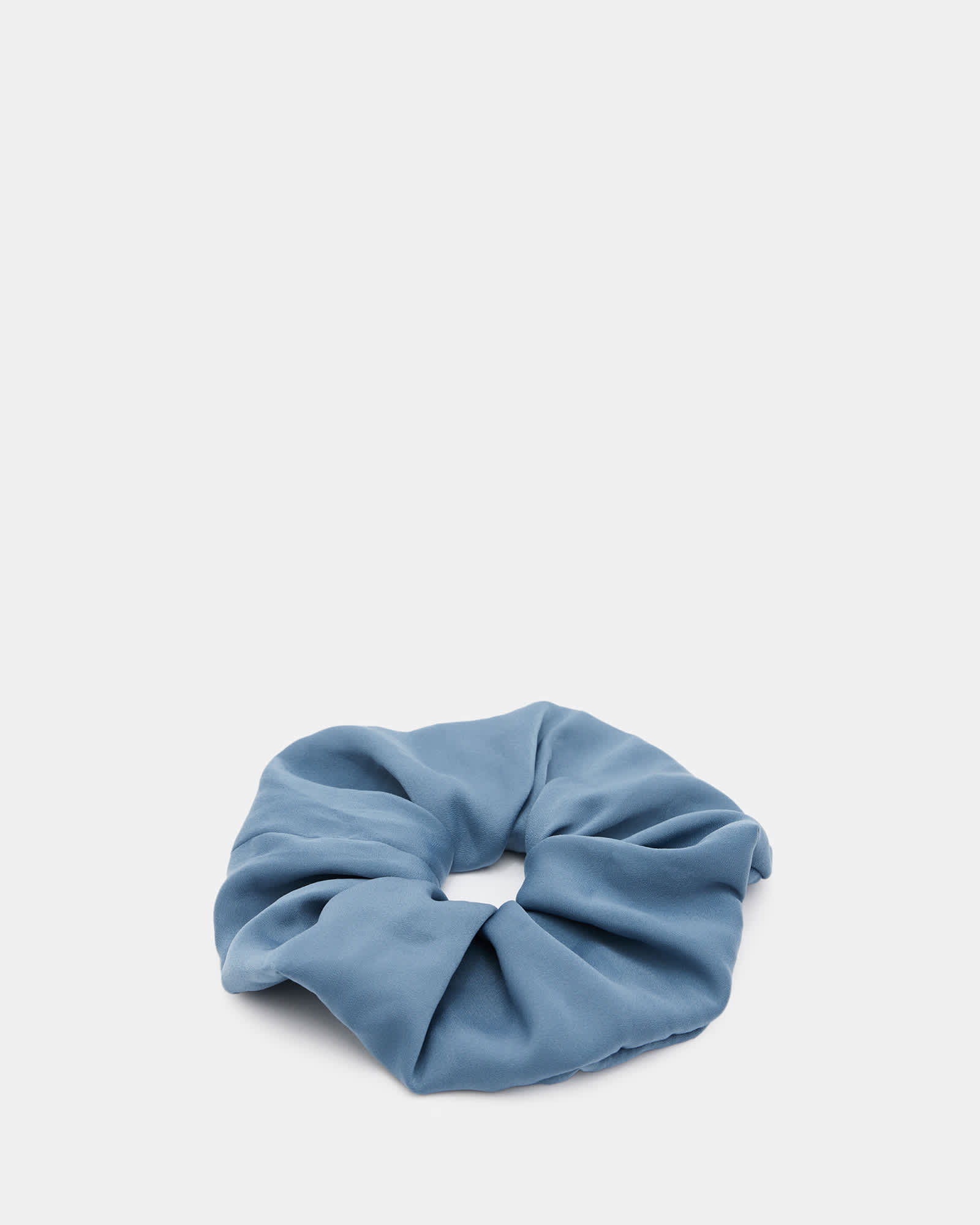 All Saints Blue Oversized Scrunchie Petrol Blue