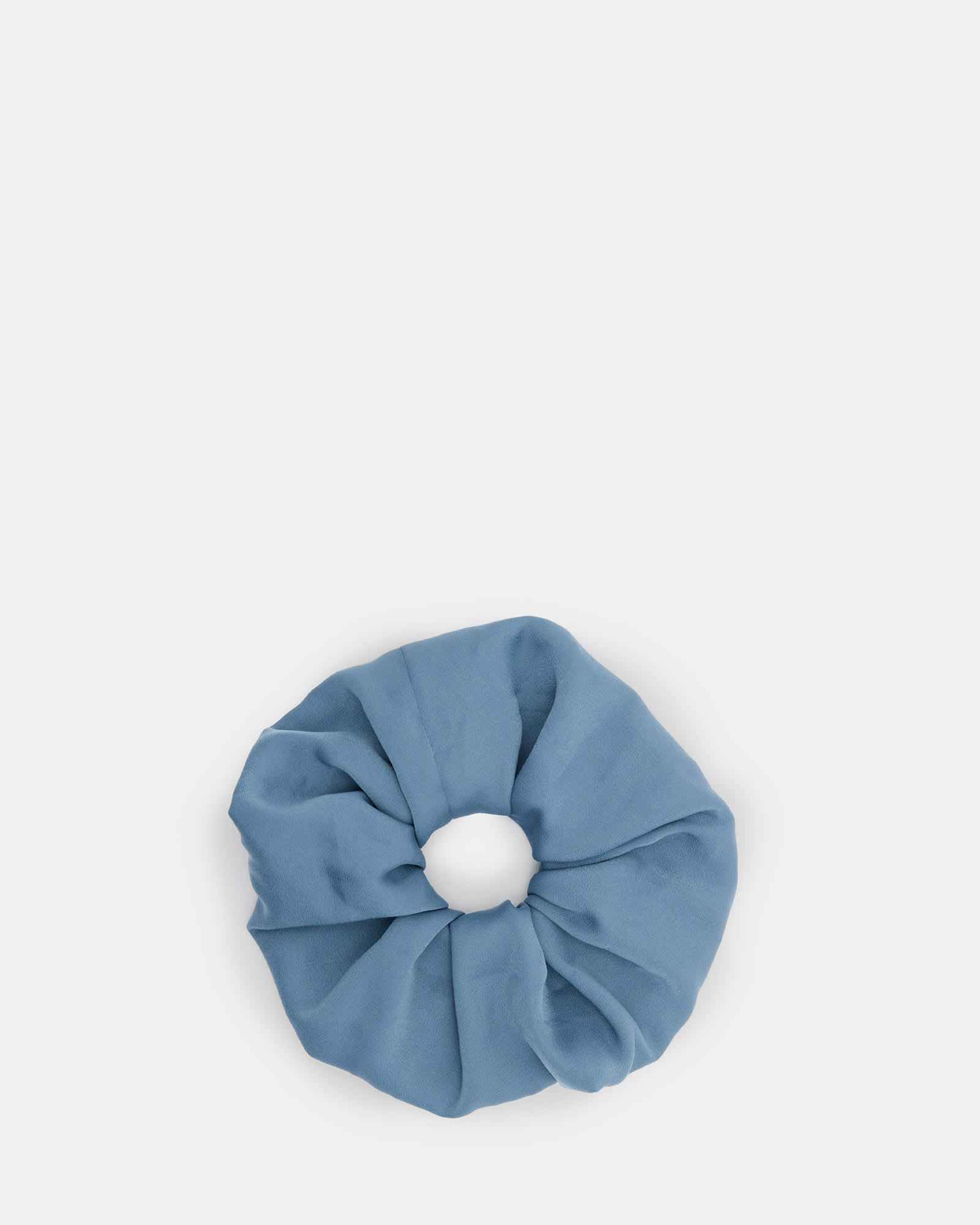All Saints Blue Oversized Scrunchie Petrol Blue