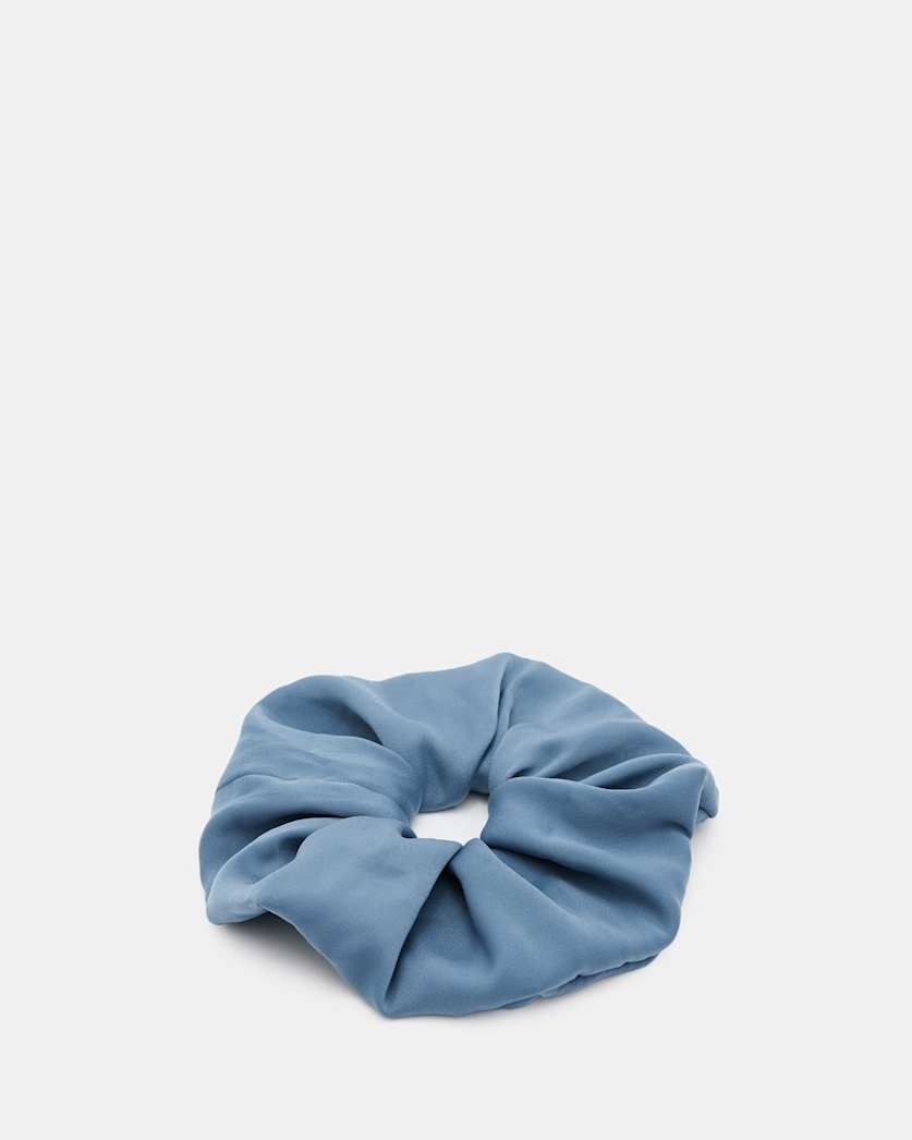 all saints Blue Oversized Scrunchie Petrol Blue