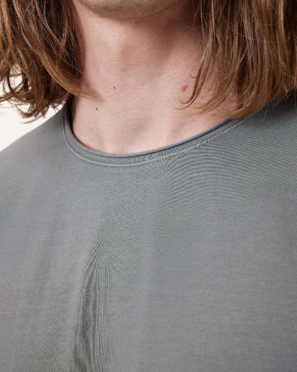 All Saints Bodega Crew Neck T-Shirt FOSSIL GREY