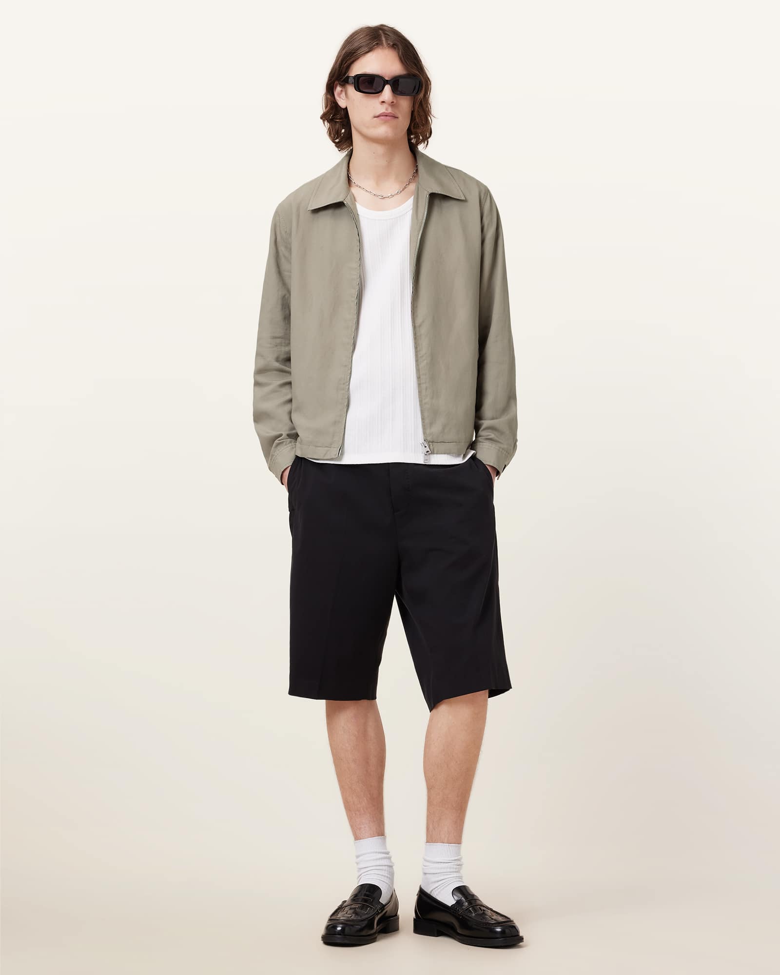 All Saints Bradner Lightweight Jacket Baked Brown