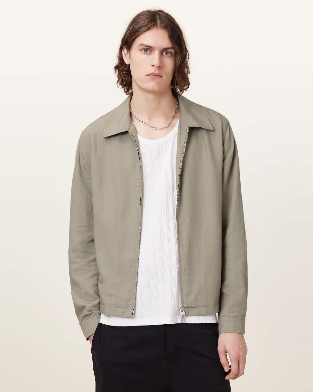 All Saints Bradner Lightweight Jacket Baked Brown