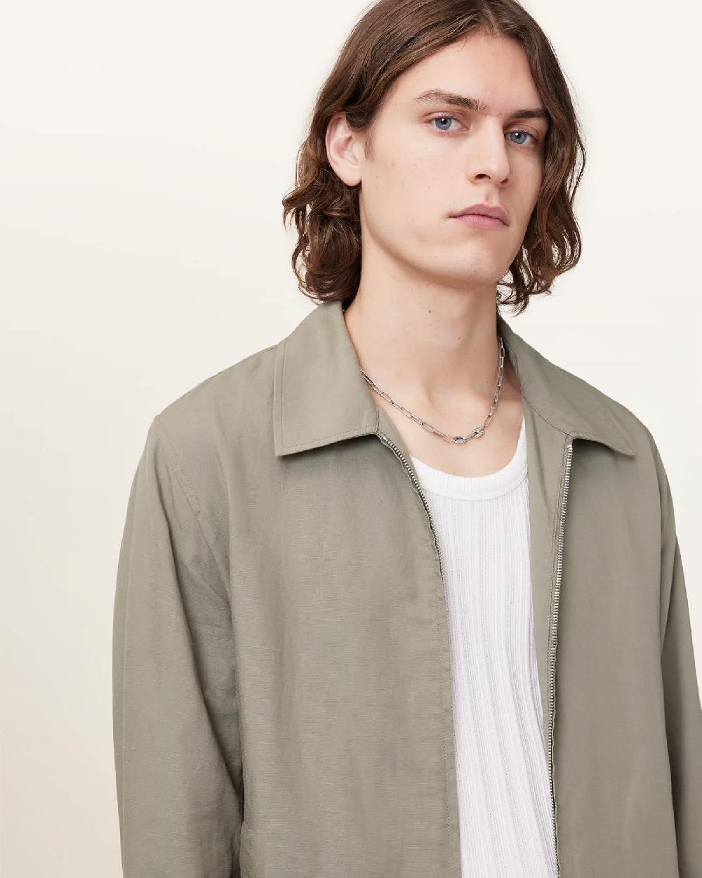 All Saints Bradner Lightweight Jacket Baked Brown