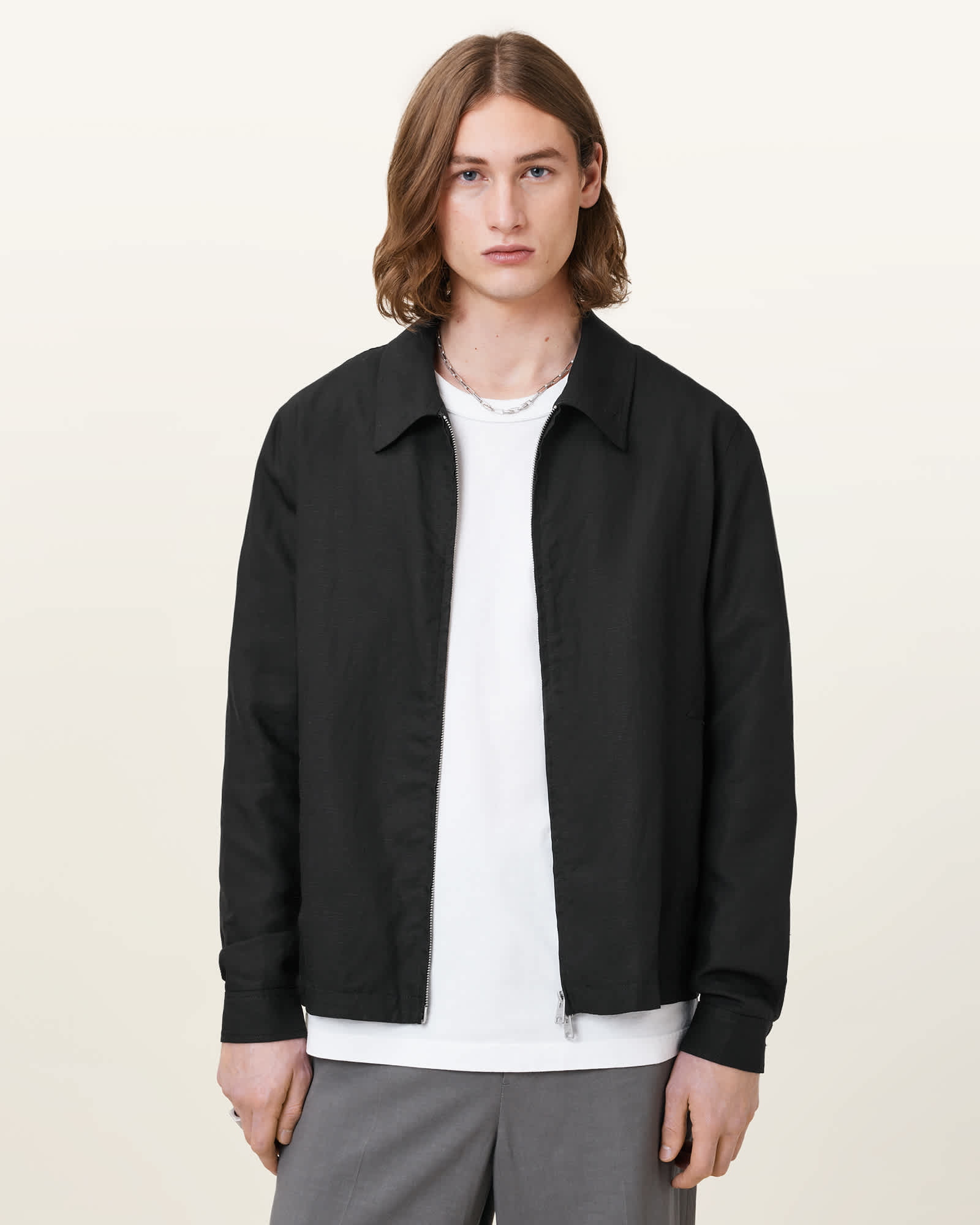All Saints Bradner Lightweight Jacket Black