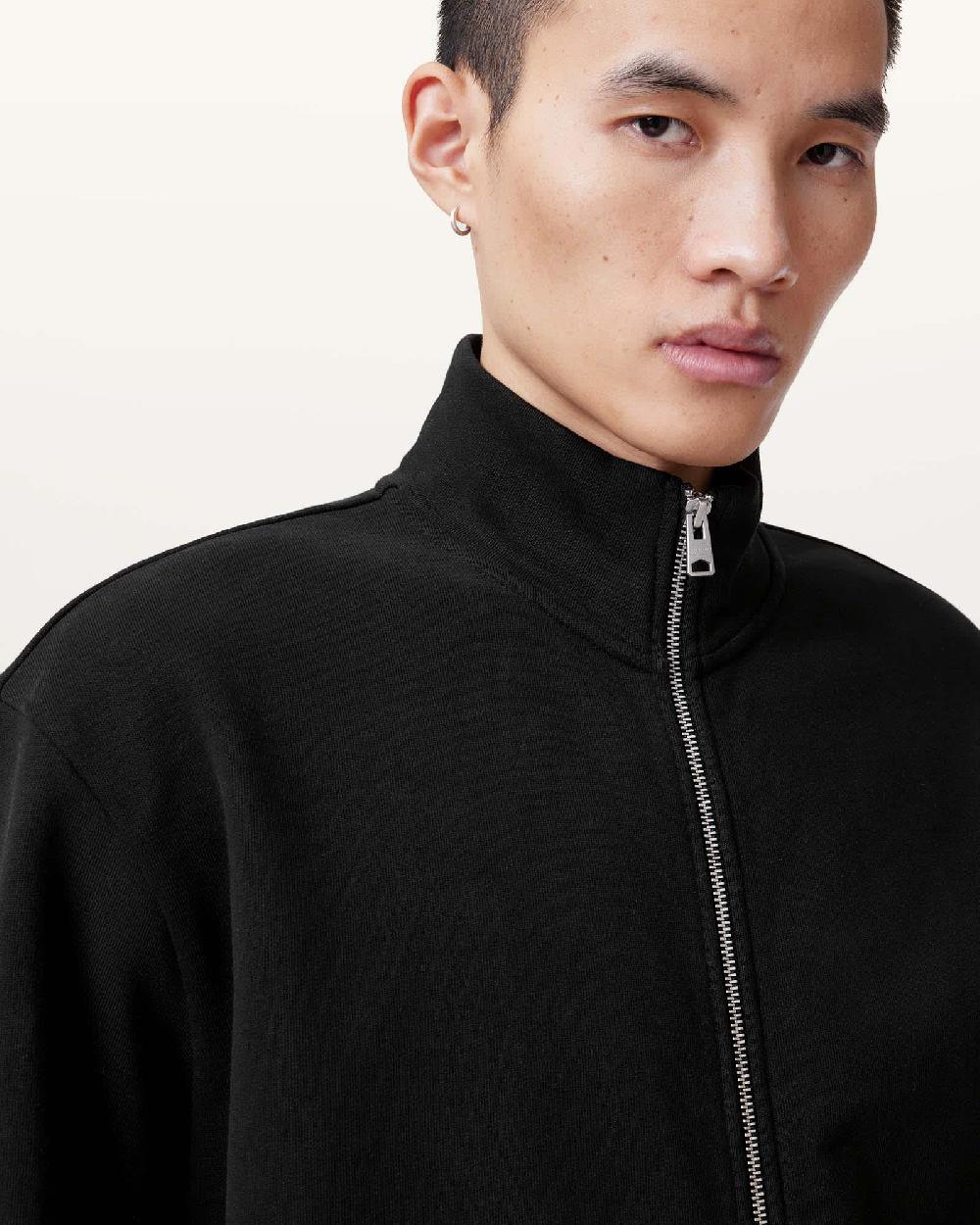 All Saints Carson Track Jacket Washed Black
