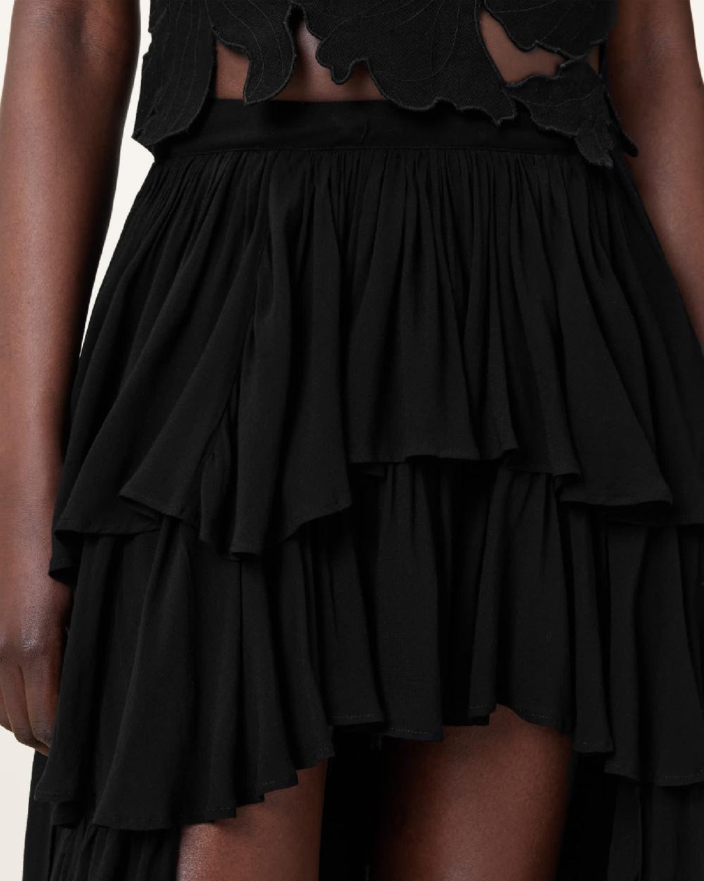 All Saints Cavarly Maxi Skirt Black