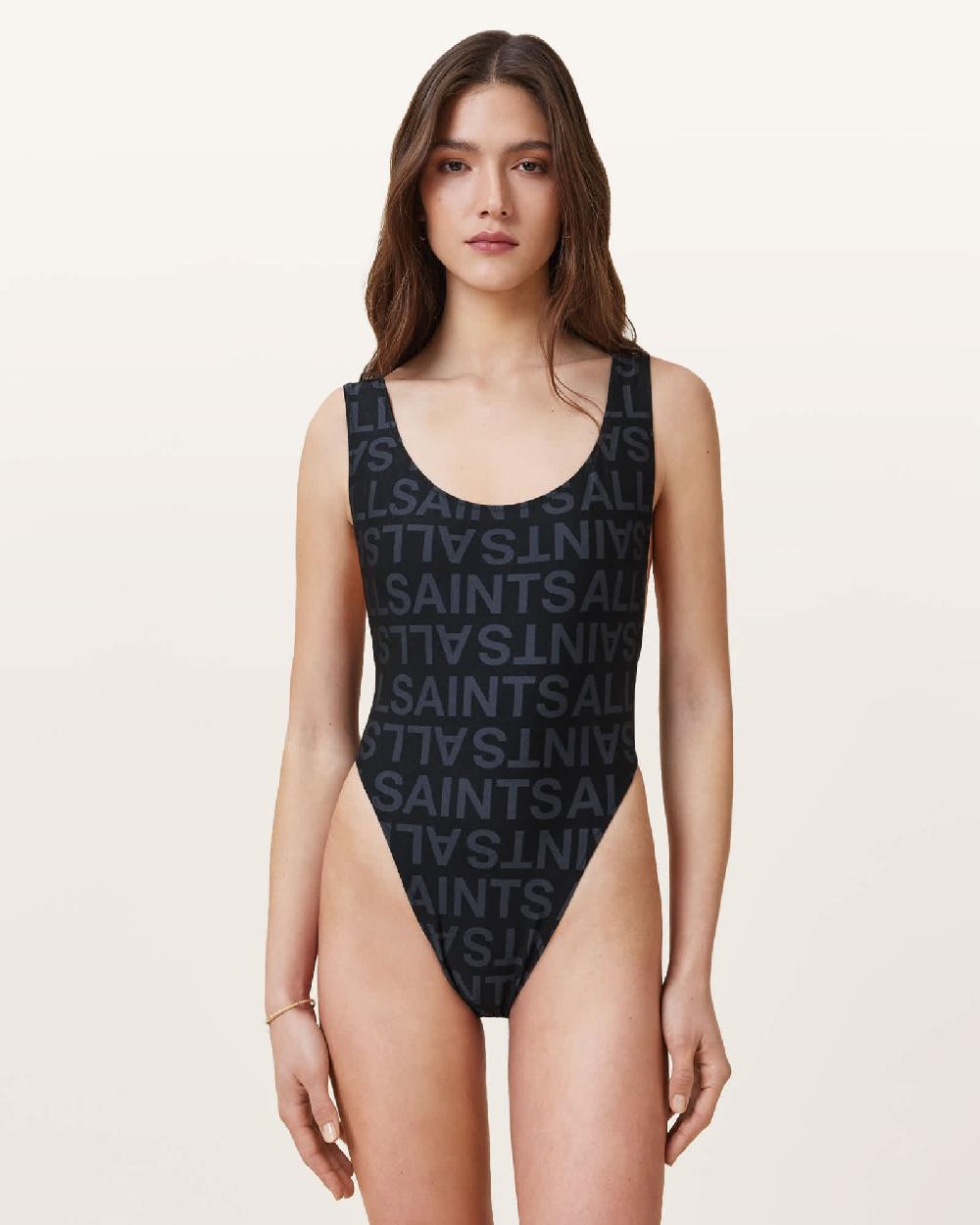 All Saints Cay AllSaints Swimsuit Slate Black