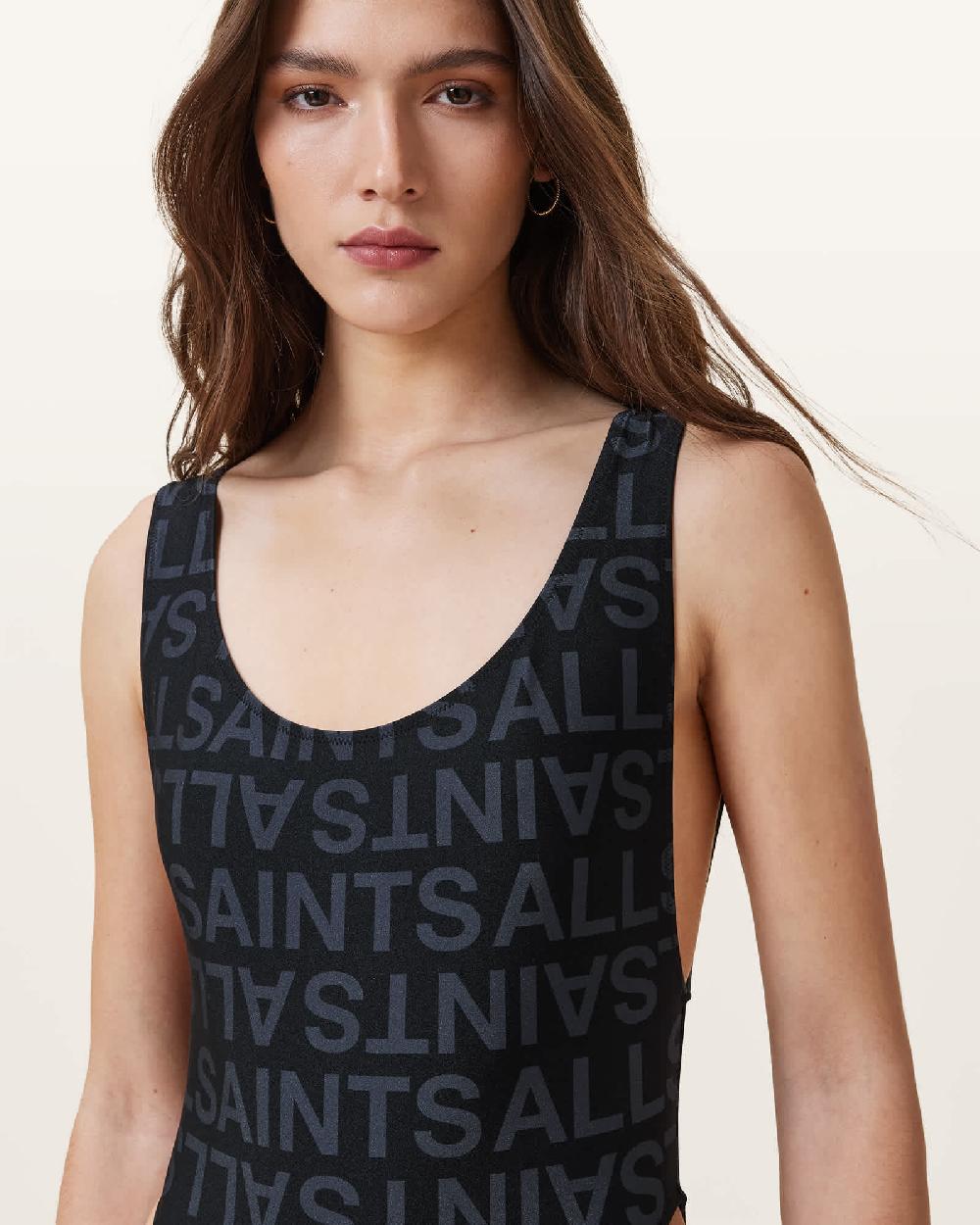 All Saints Cay AllSaints Swimsuit Slate Black