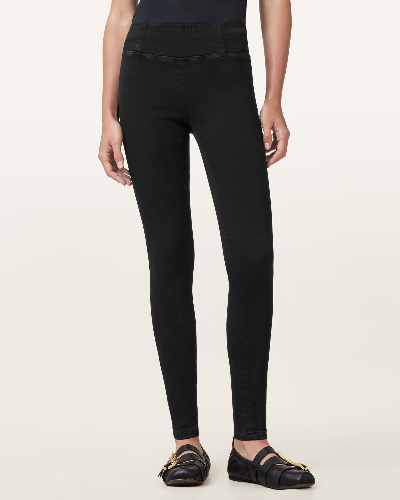 All Saints Cora Skinny Fit Denim Jeans Black