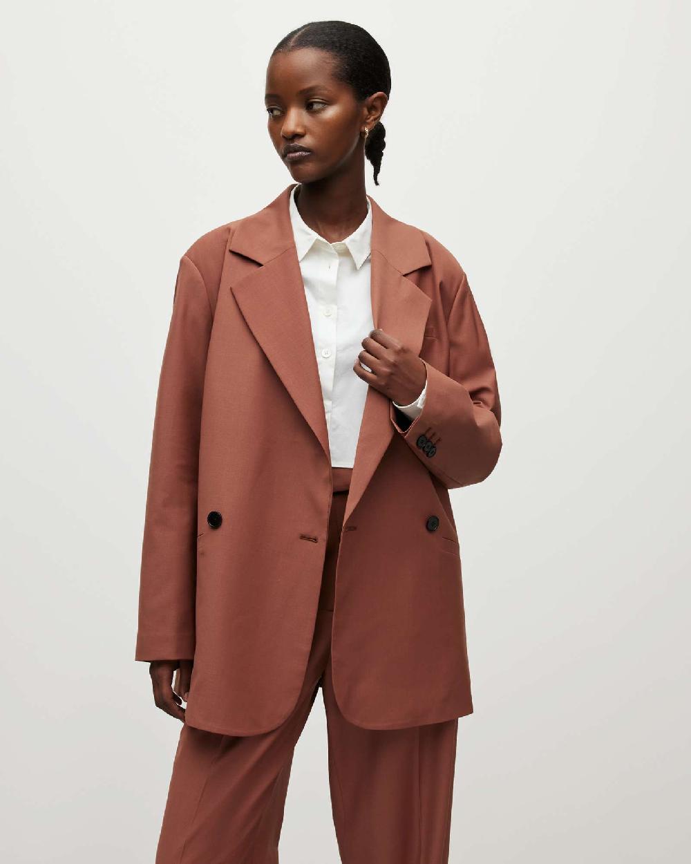 All Saints Corin Miro Blazer Sandstone Pink