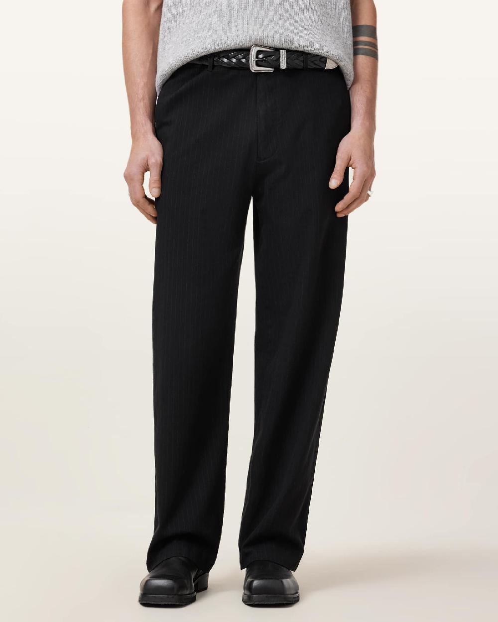 All Saints Dawson Relaxed Tailored Pants Black