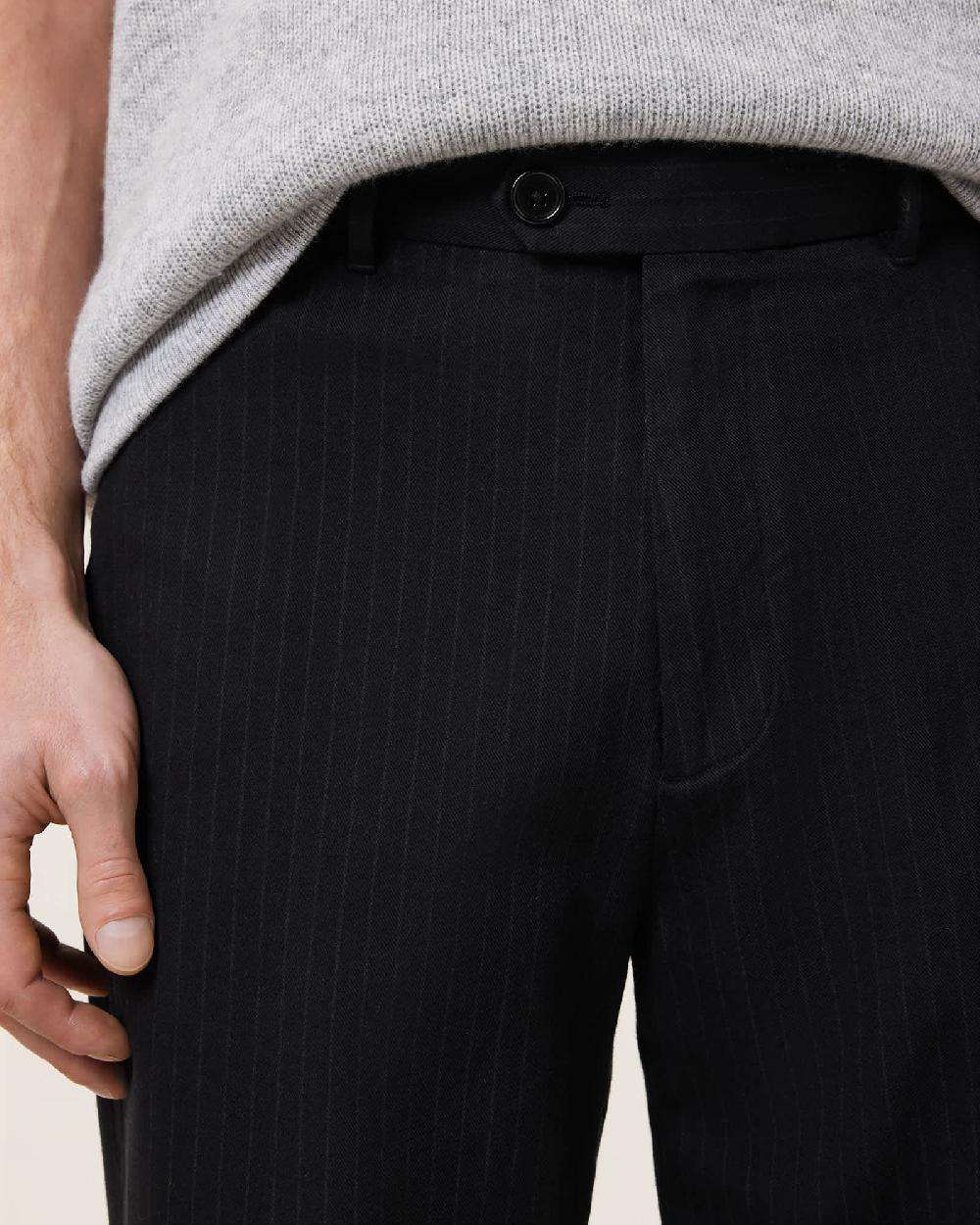 All Saints Dawson Relaxed Tailored Pants Black