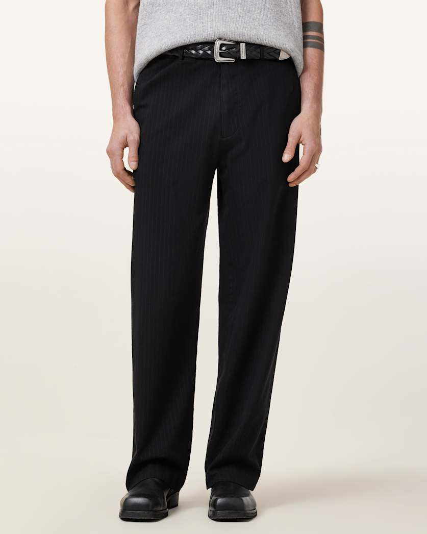 all saints Dawson Relaxed Tailored Pants Black