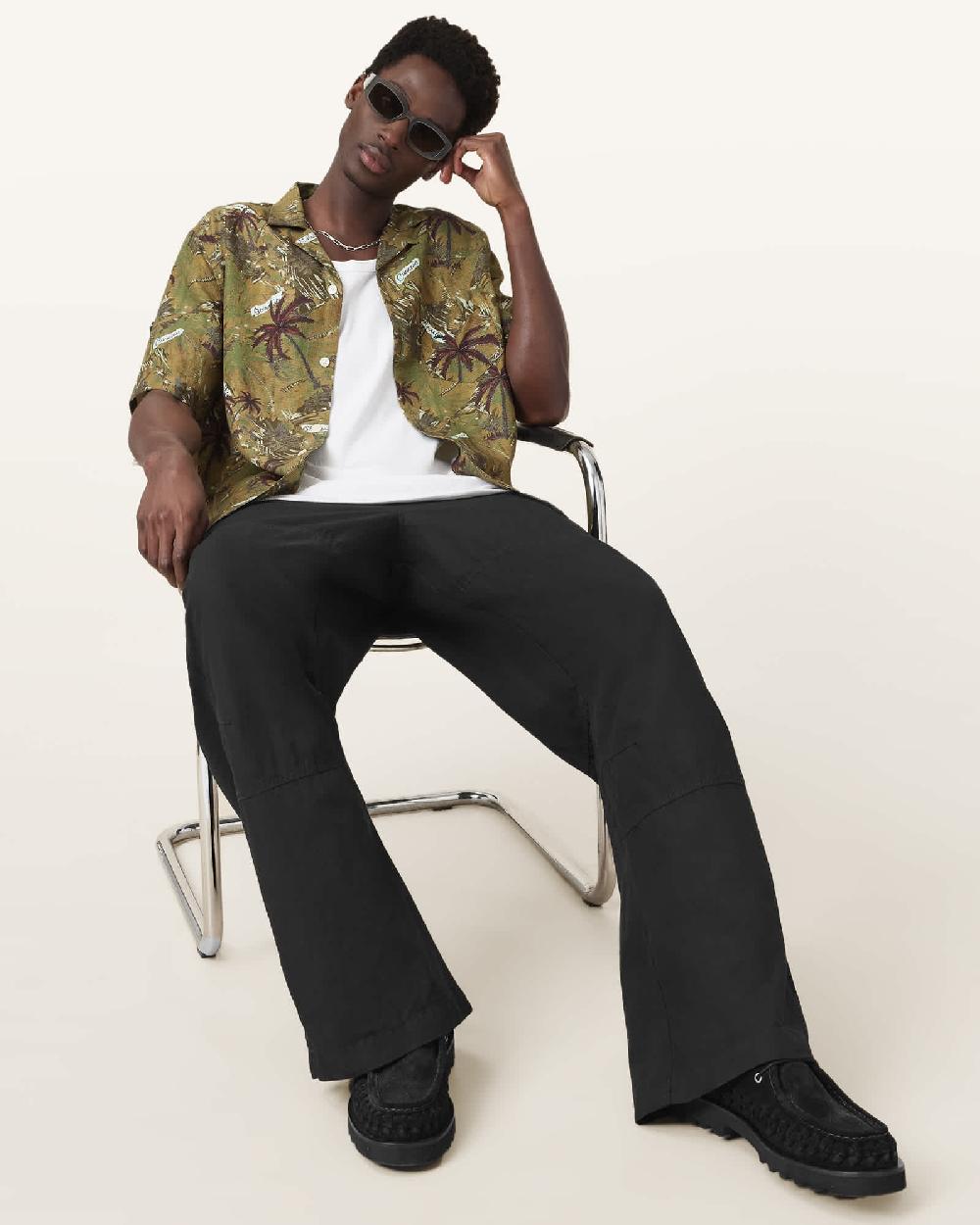 All Saints Depot Oversized Pants Koto Black