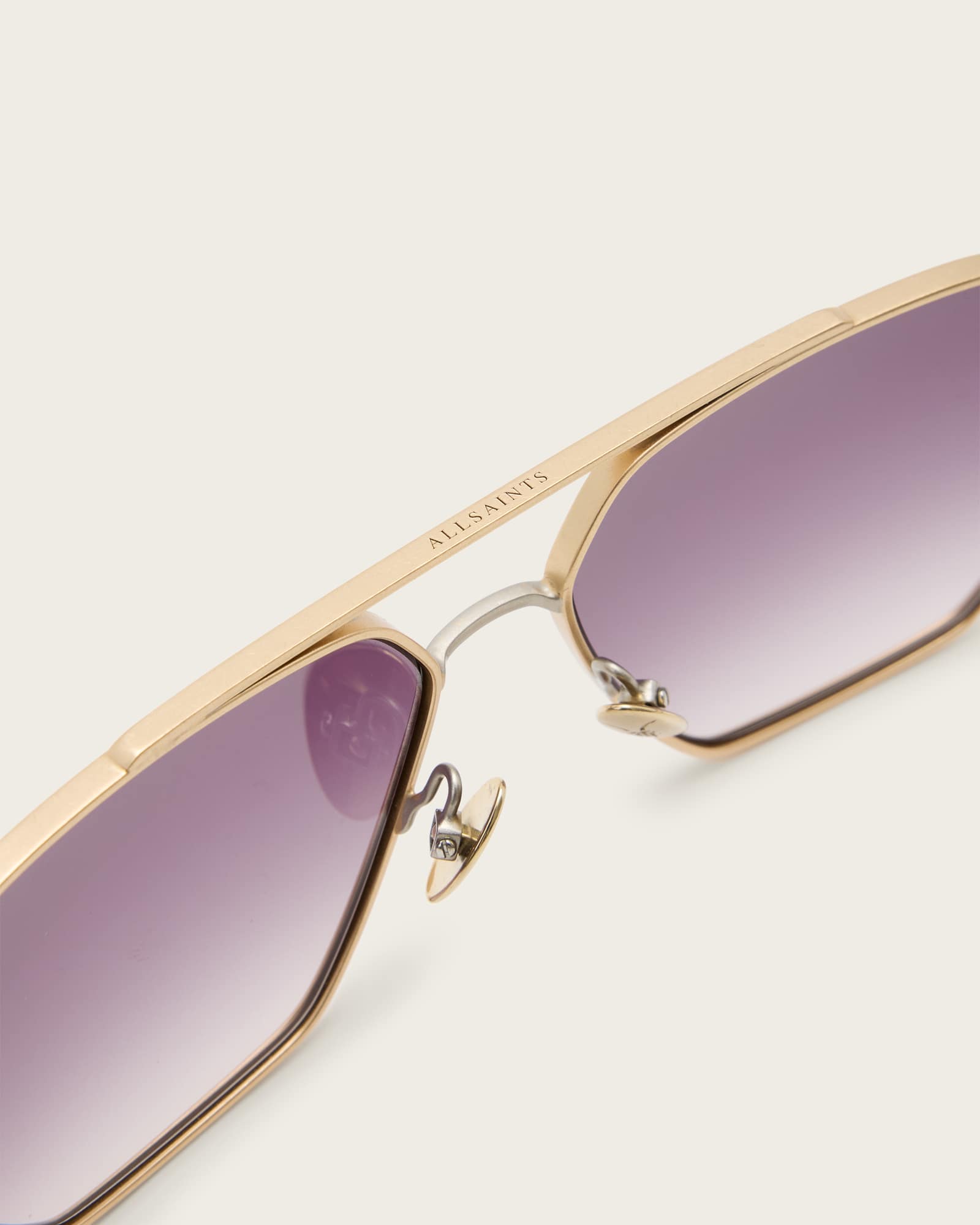 All Saints Dune Navigator Sunglasses Warm Brass