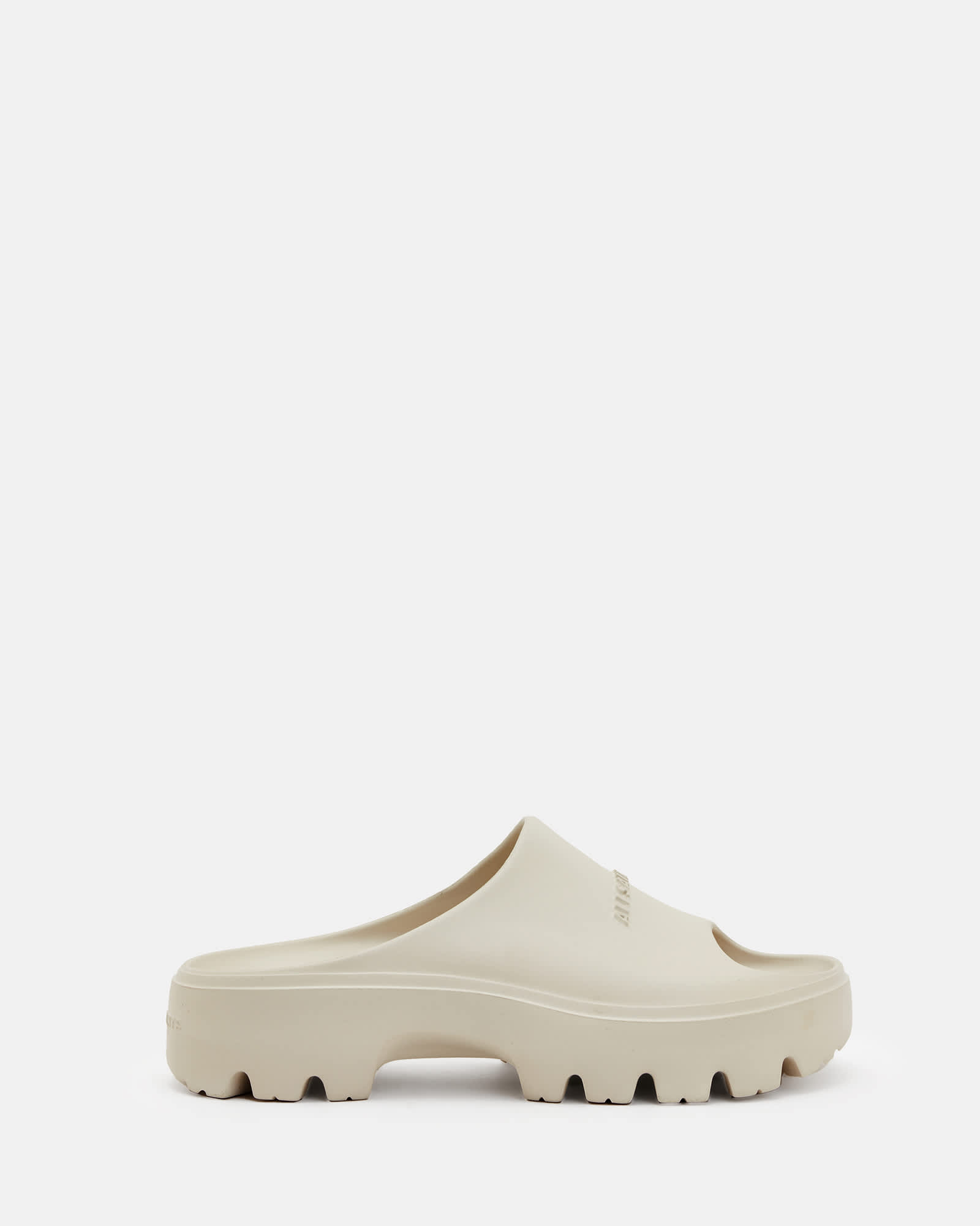 All Saints Eclipse Flatform Slides Chalk White