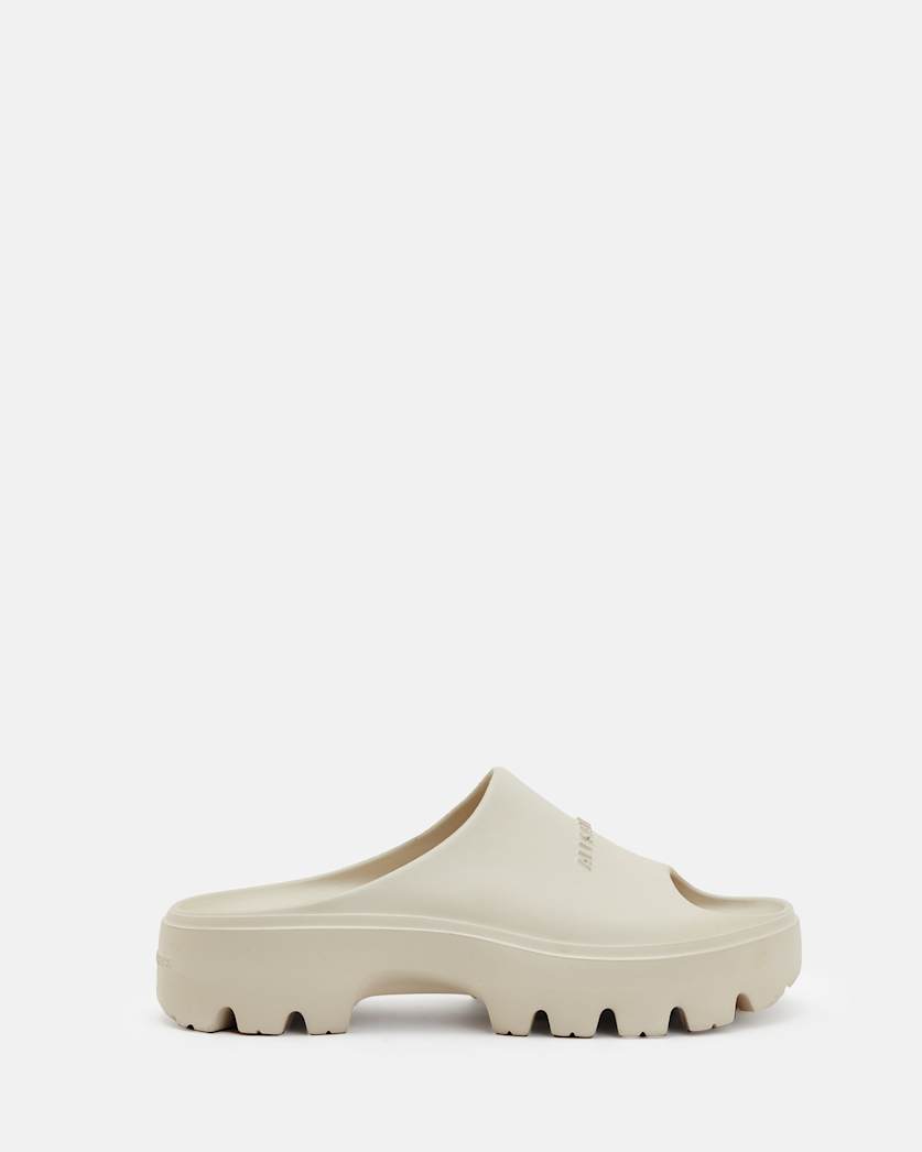 all saints Eclipse Flatform Slides Chalk White
