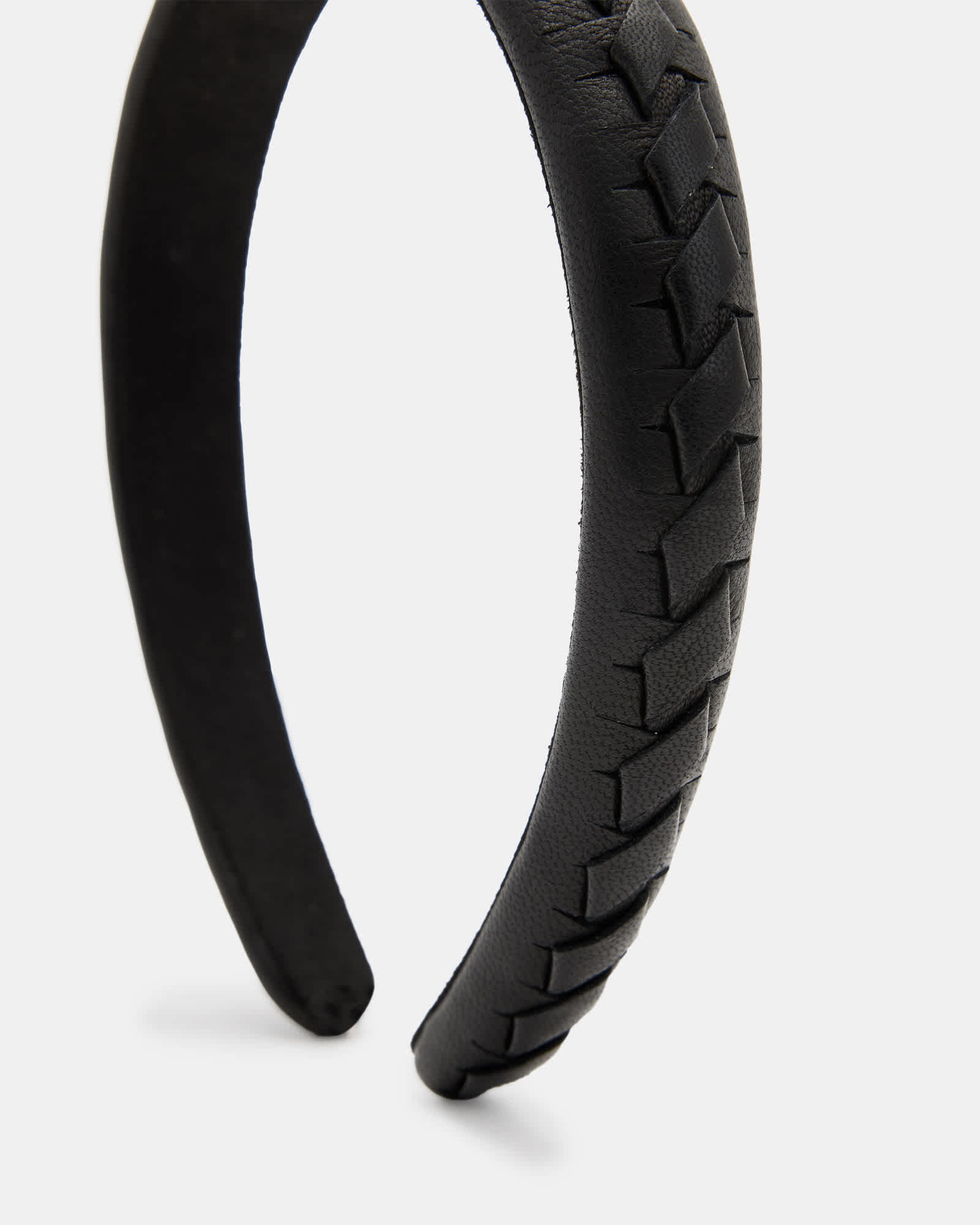 All Saints Embellished Beaded Headband Black