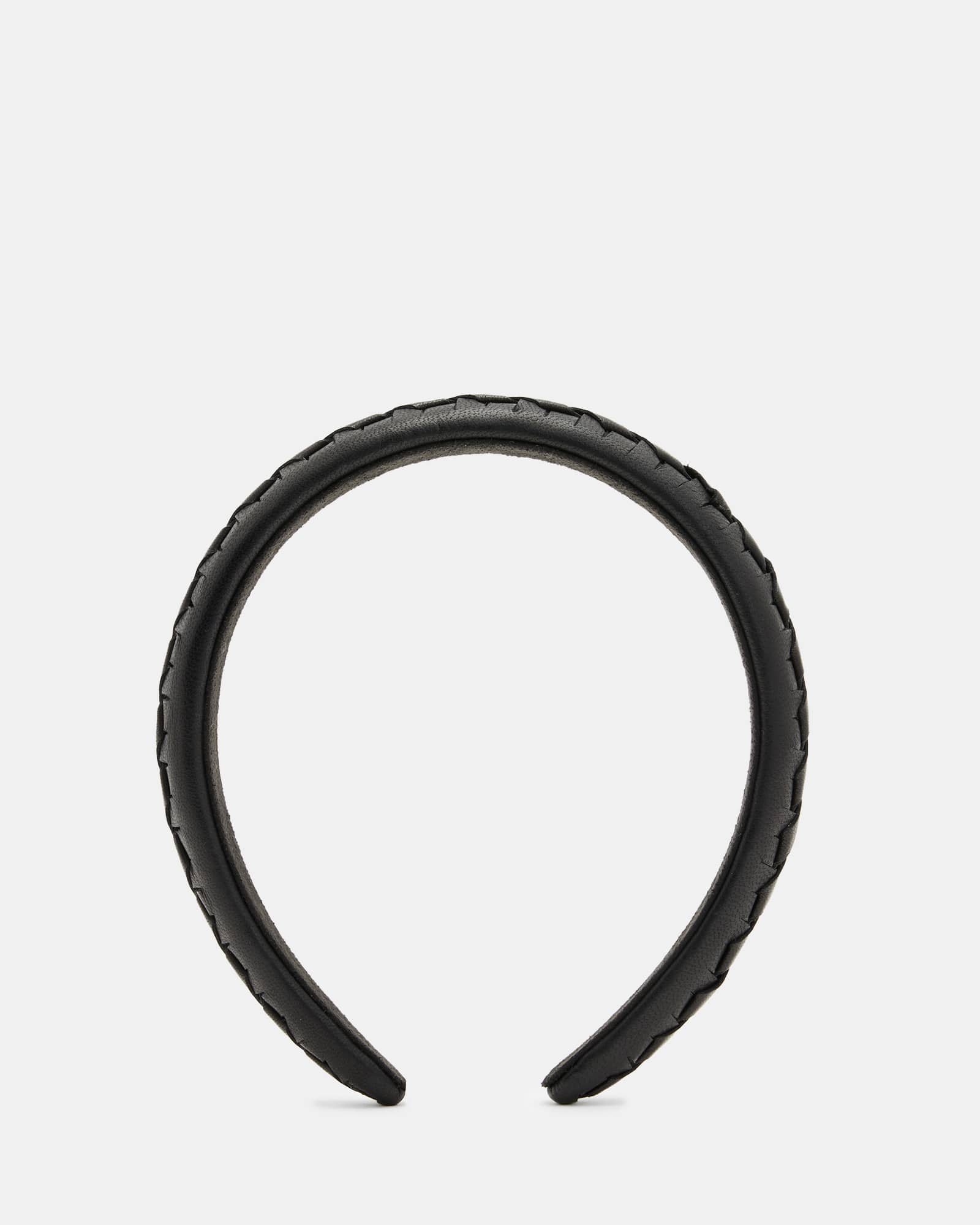All Saints Embellished Beaded Headband Black