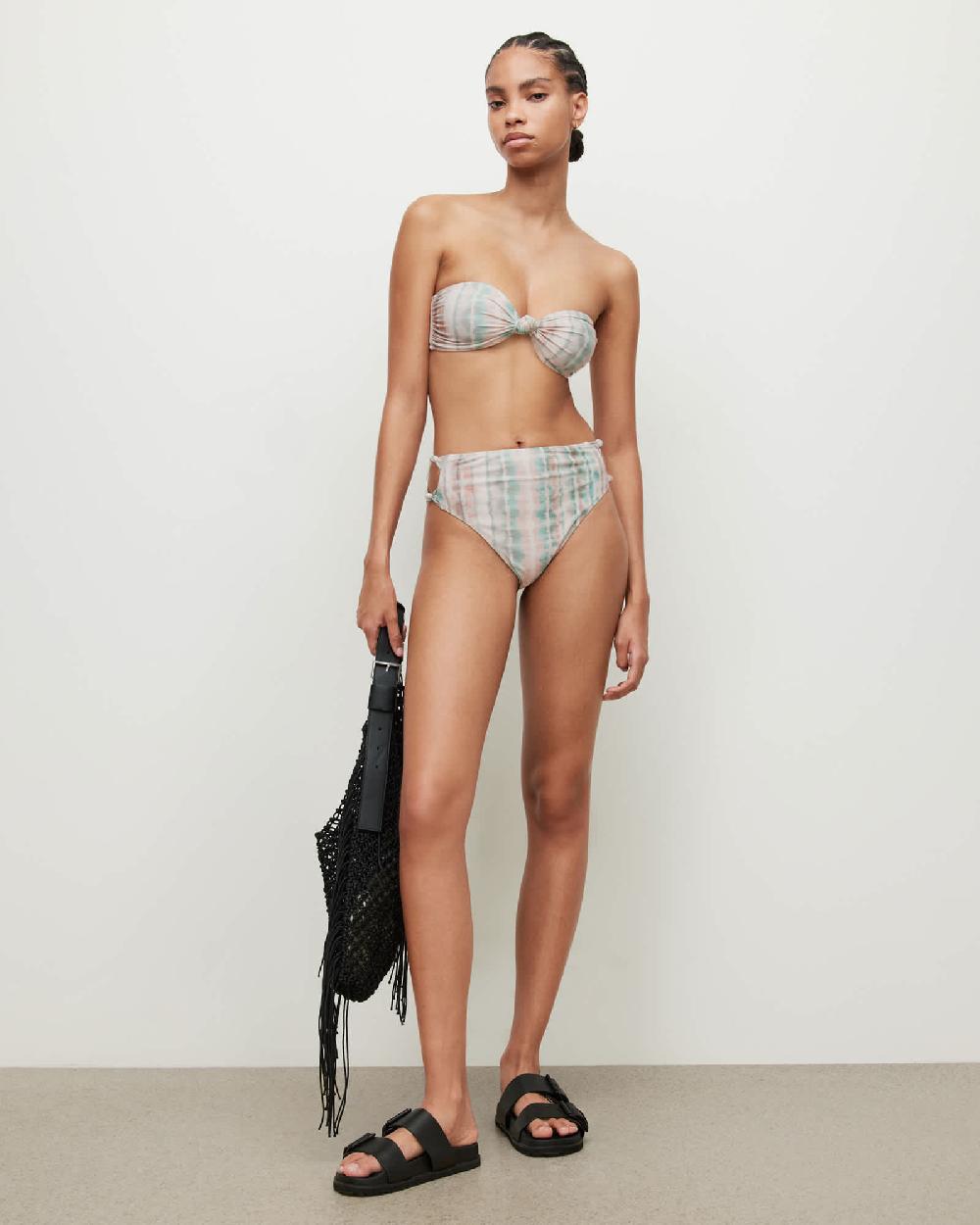 All Saints Emma Marea Bikini Top Soft Green